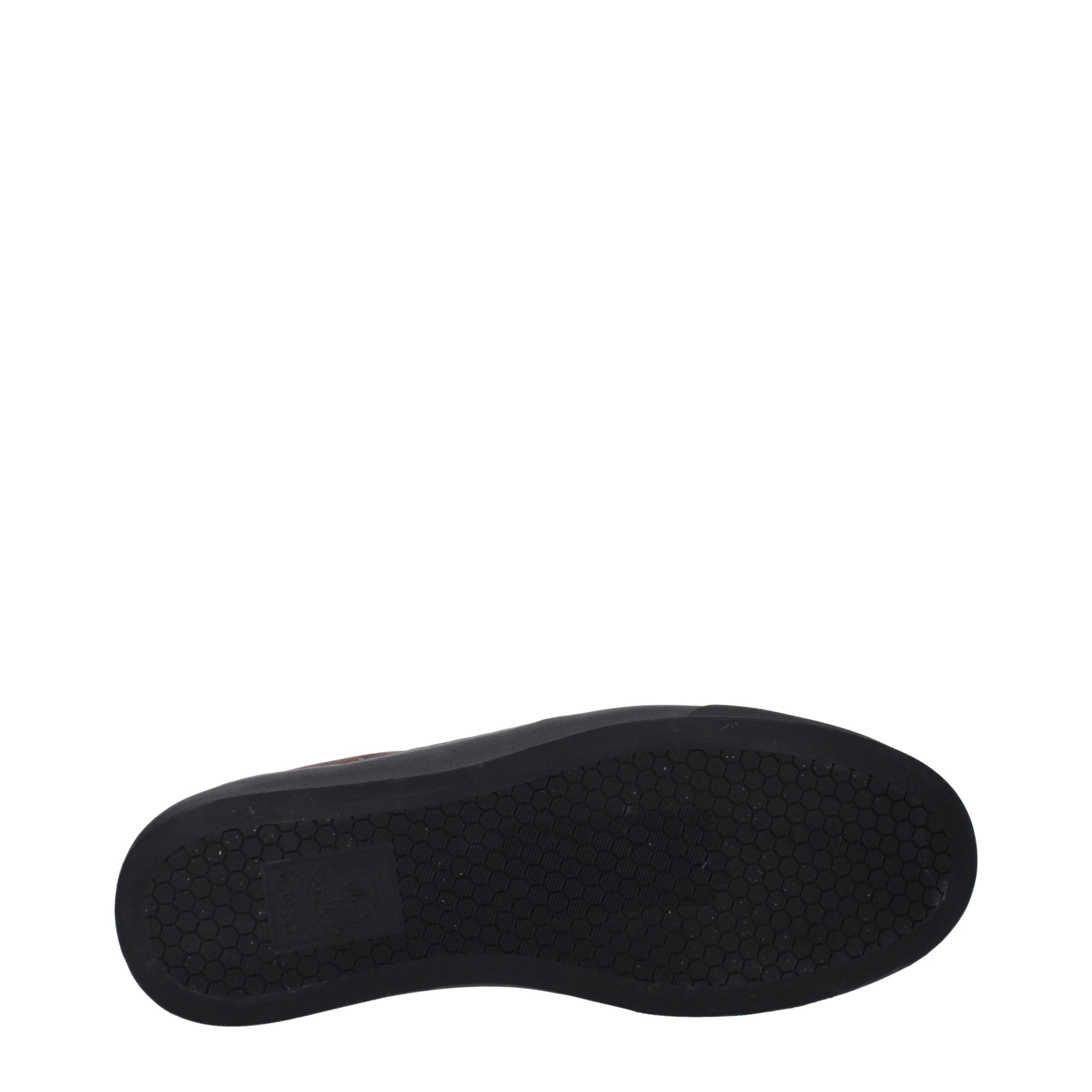 Moncler Braune Loafer aus Leder zum Hineinschlüpfen-5