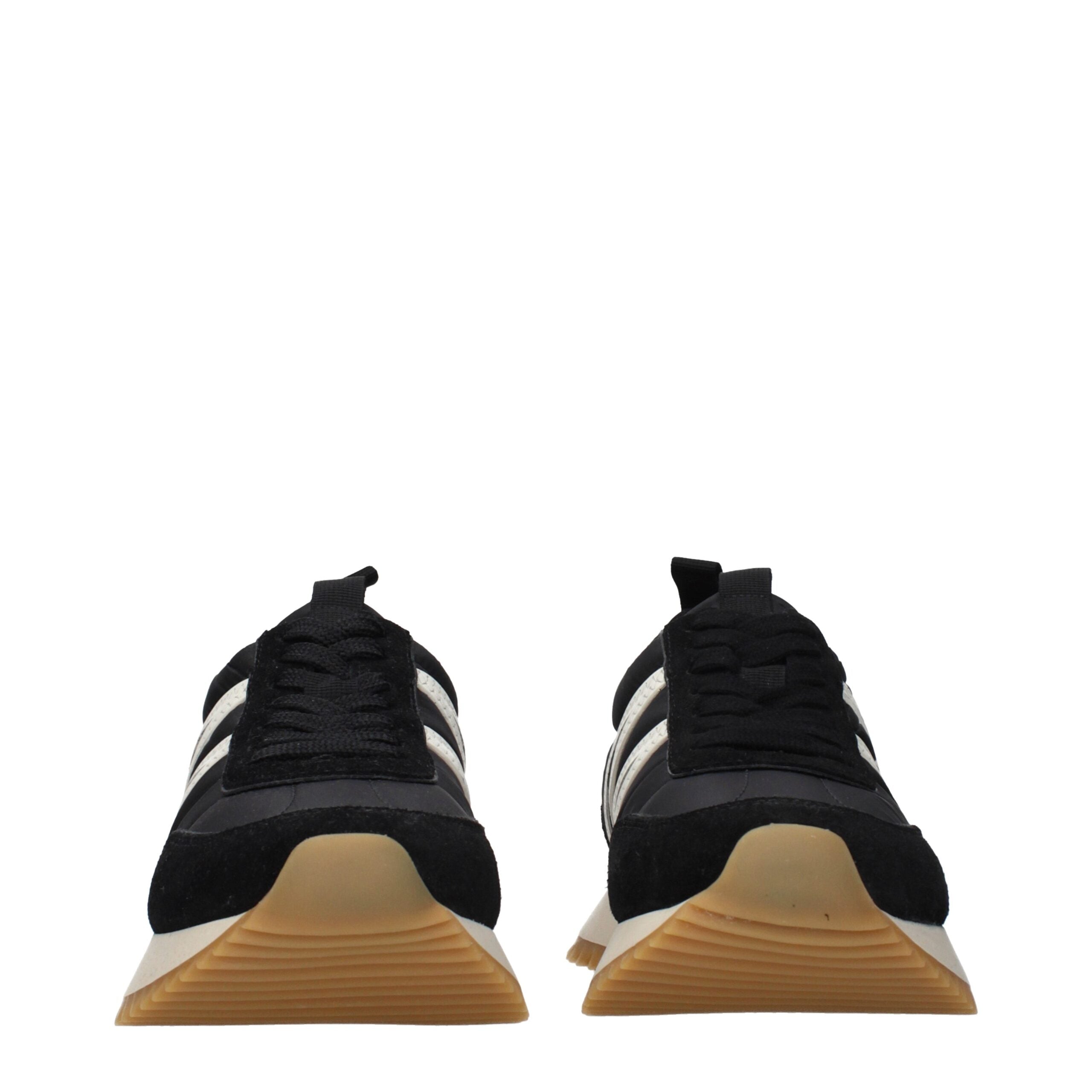 Moncler Schwarze Stoff-Sneaker mit niedrigem Schaft-3