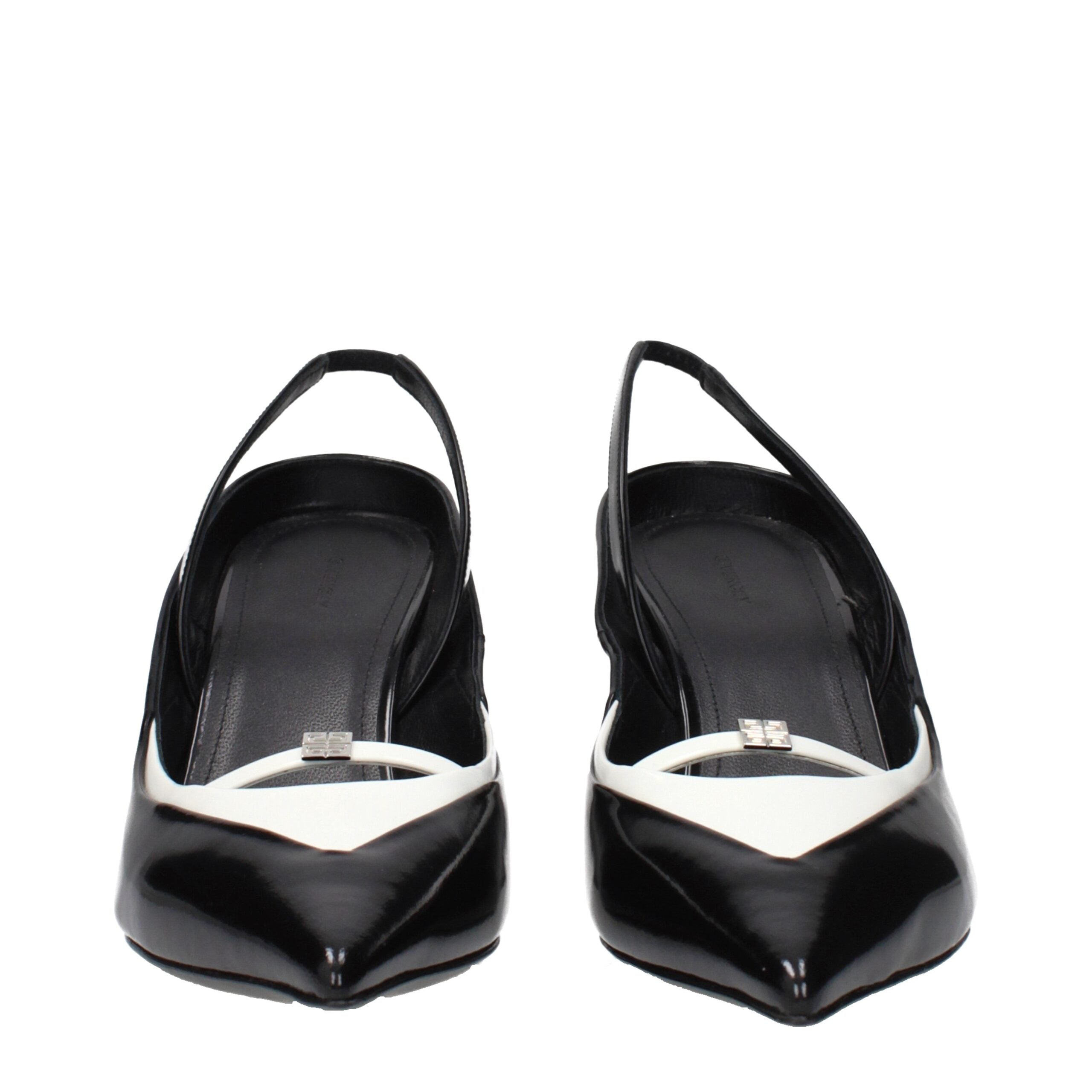 Givenchy Schwarze Keilsandalen aus Leder-3