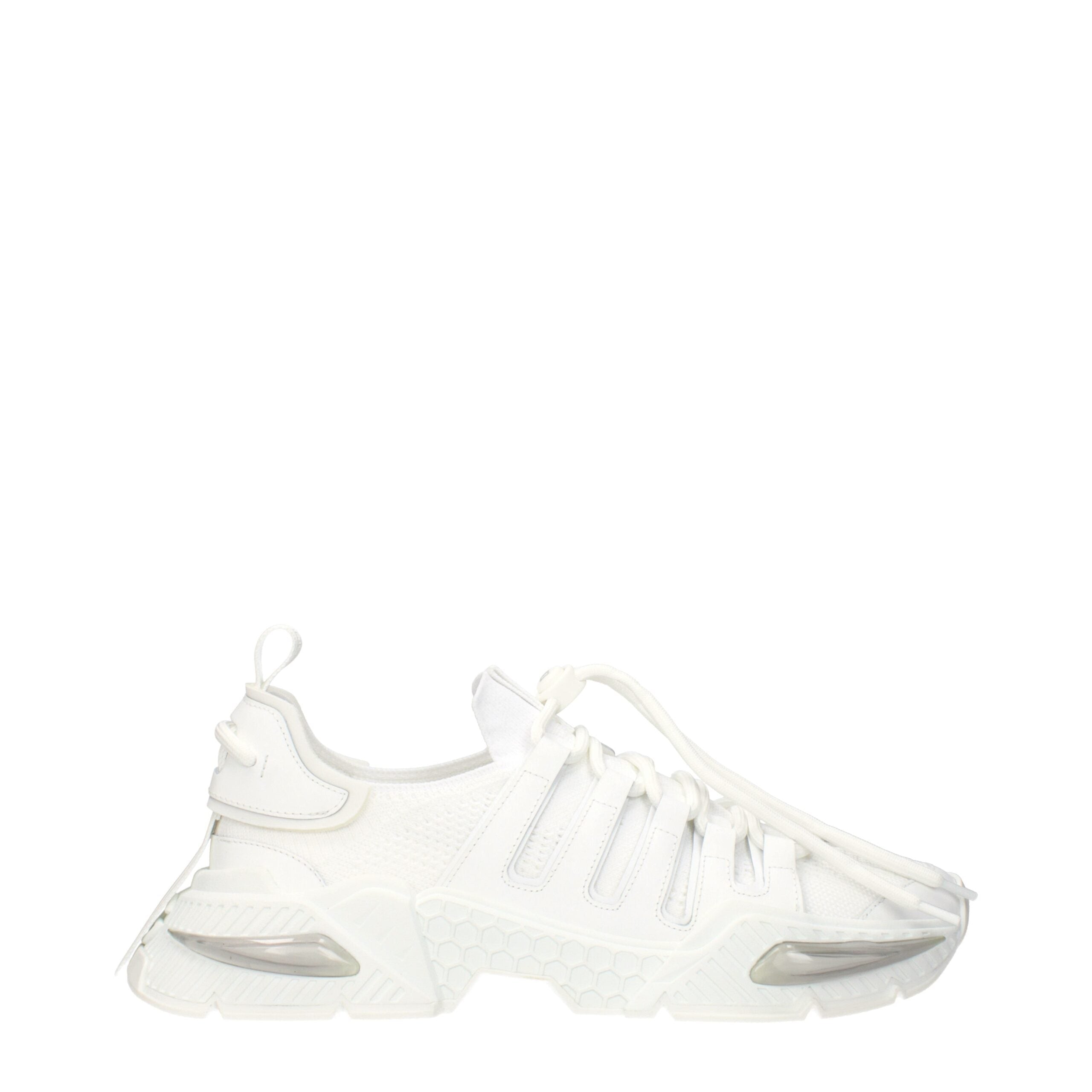 Dolce & Gabbana Weiße Stoff-Sneaker im Athletic-Look