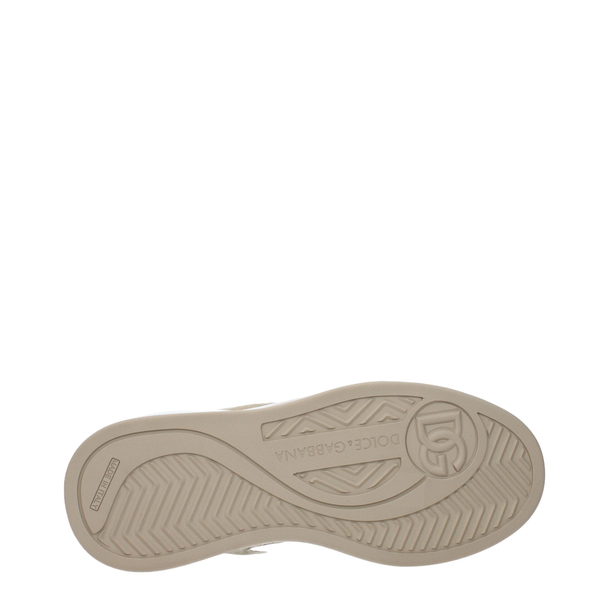 Dolce & Gabbana Weiße Stoff-Sneaker mit niedrigem Schaft-5