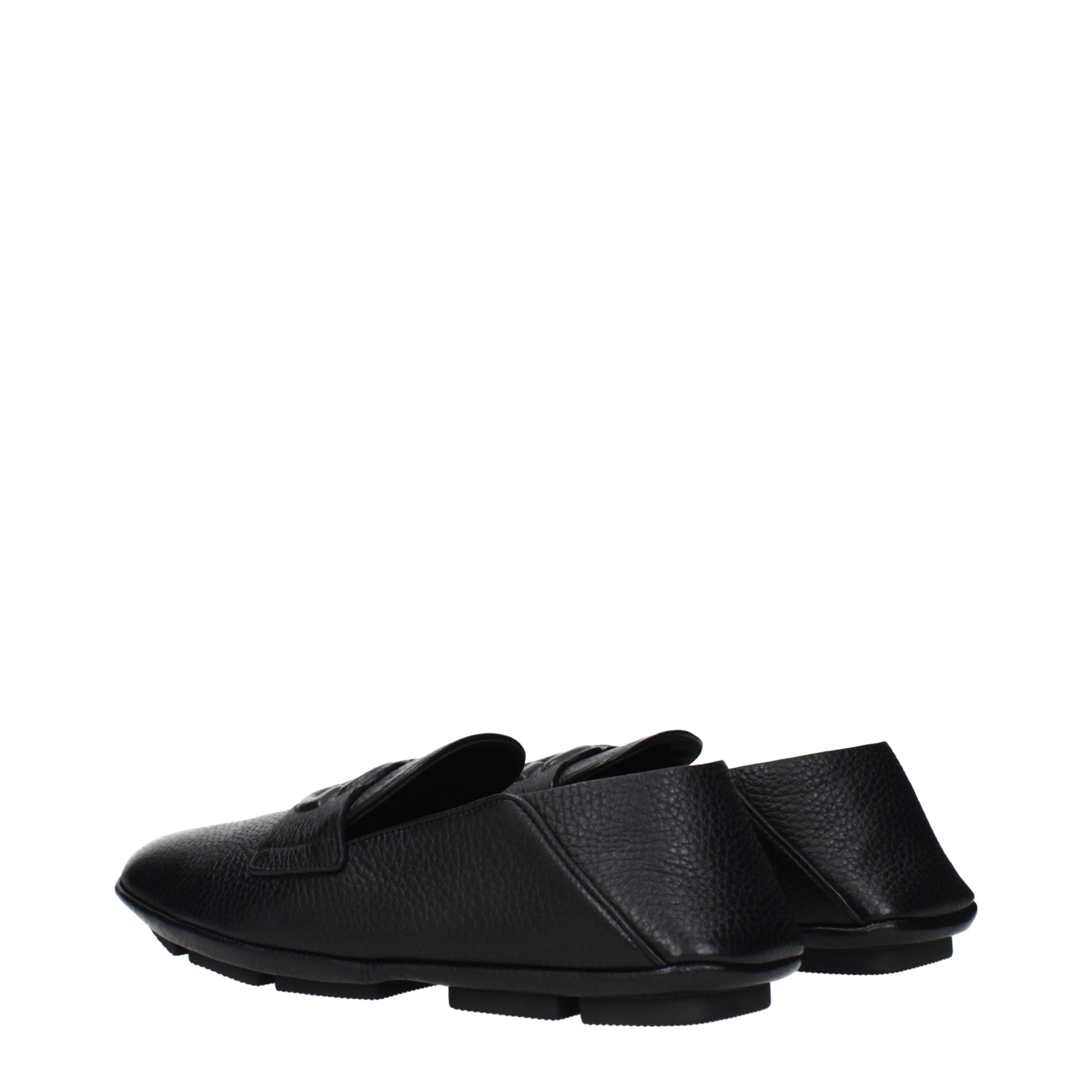 Dolce & Gabbana Schwarze Leder Loafer zum Hineinschlüpfen-4