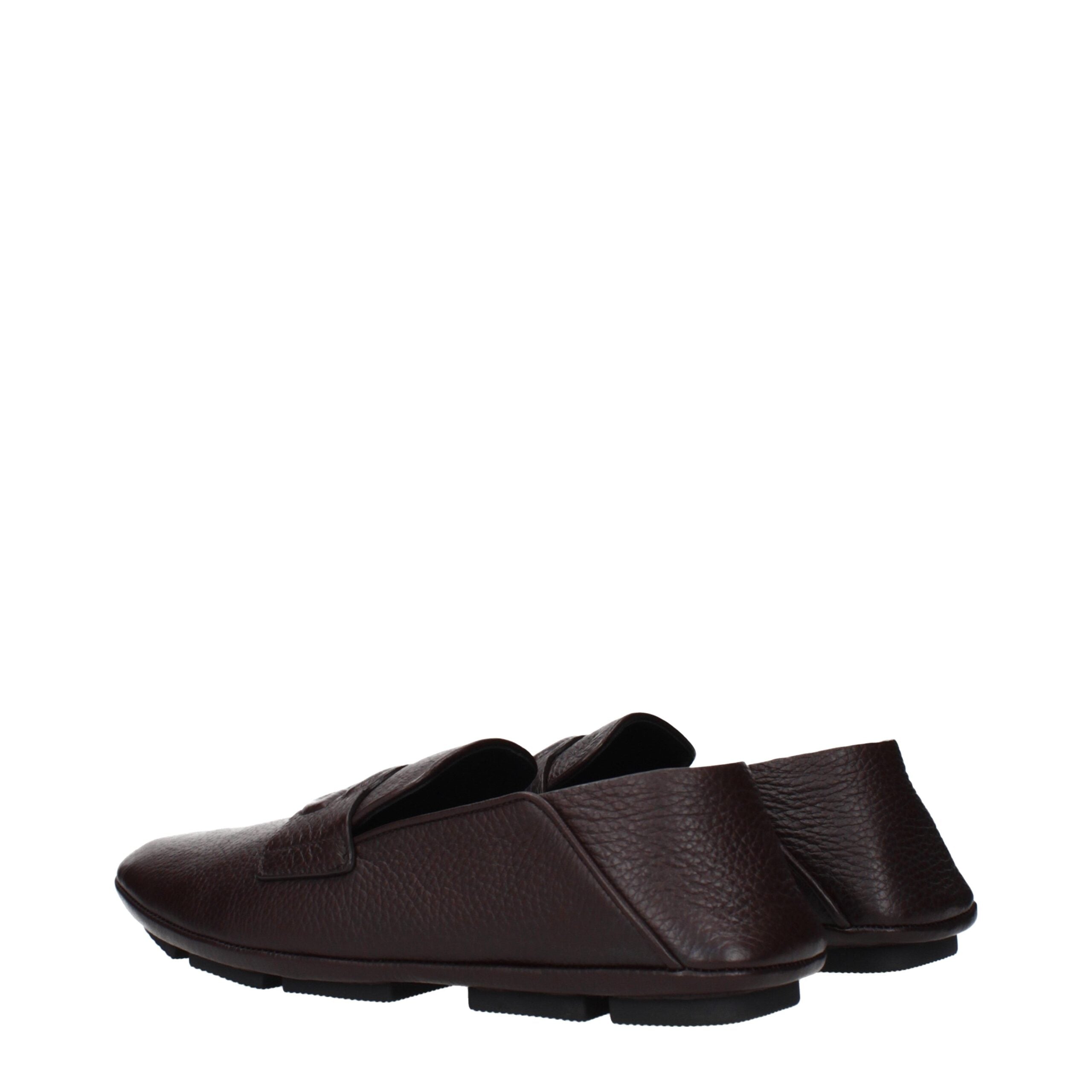 Dolce & Gabbana Braune Loafer aus Leder zum Hineinschlüpfen-4