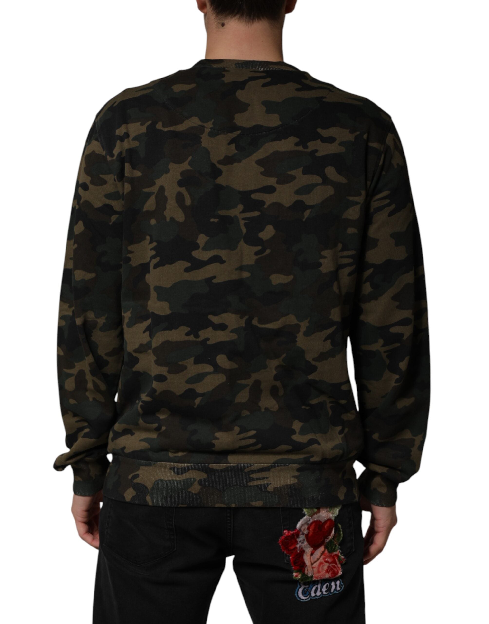 Dolce & Gabbana Mehrfarbiger Camouflage-Pullover für Herren-4