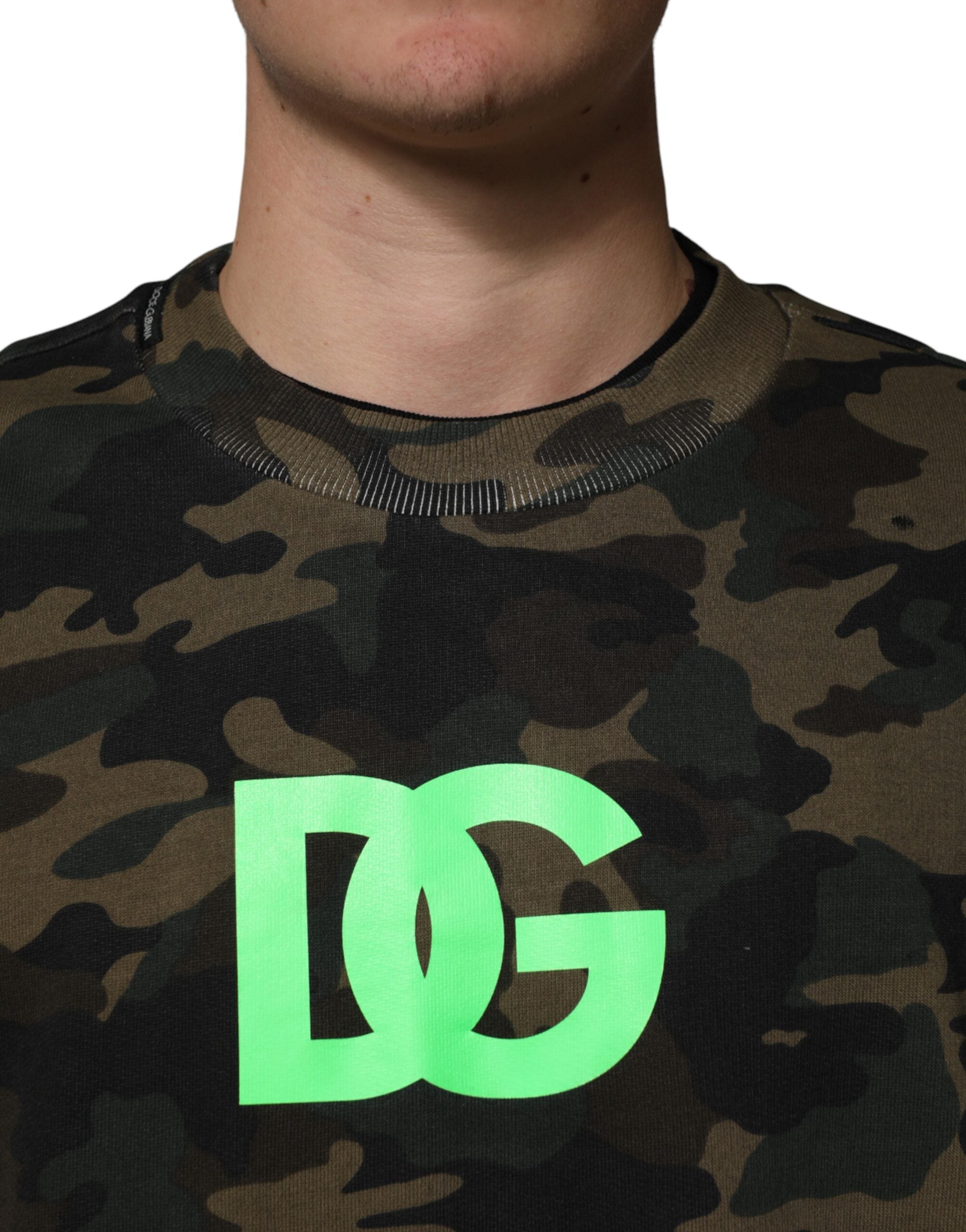 Dolce & Gabbana Mehrfarbiger Camouflage-Pullover für Herren-5