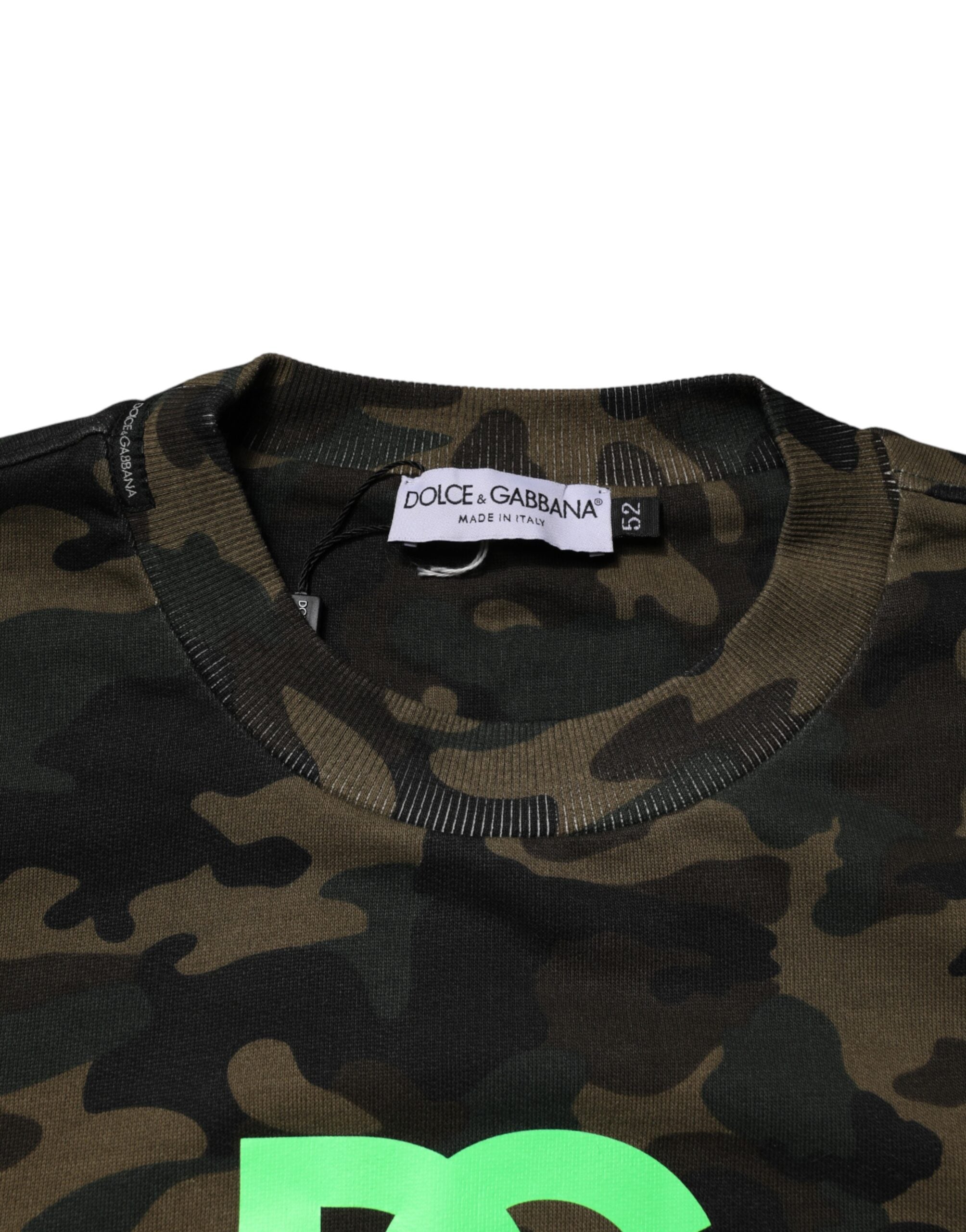 Dolce & Gabbana Mehrfarbiger Camouflage-Pullover für Herren-7