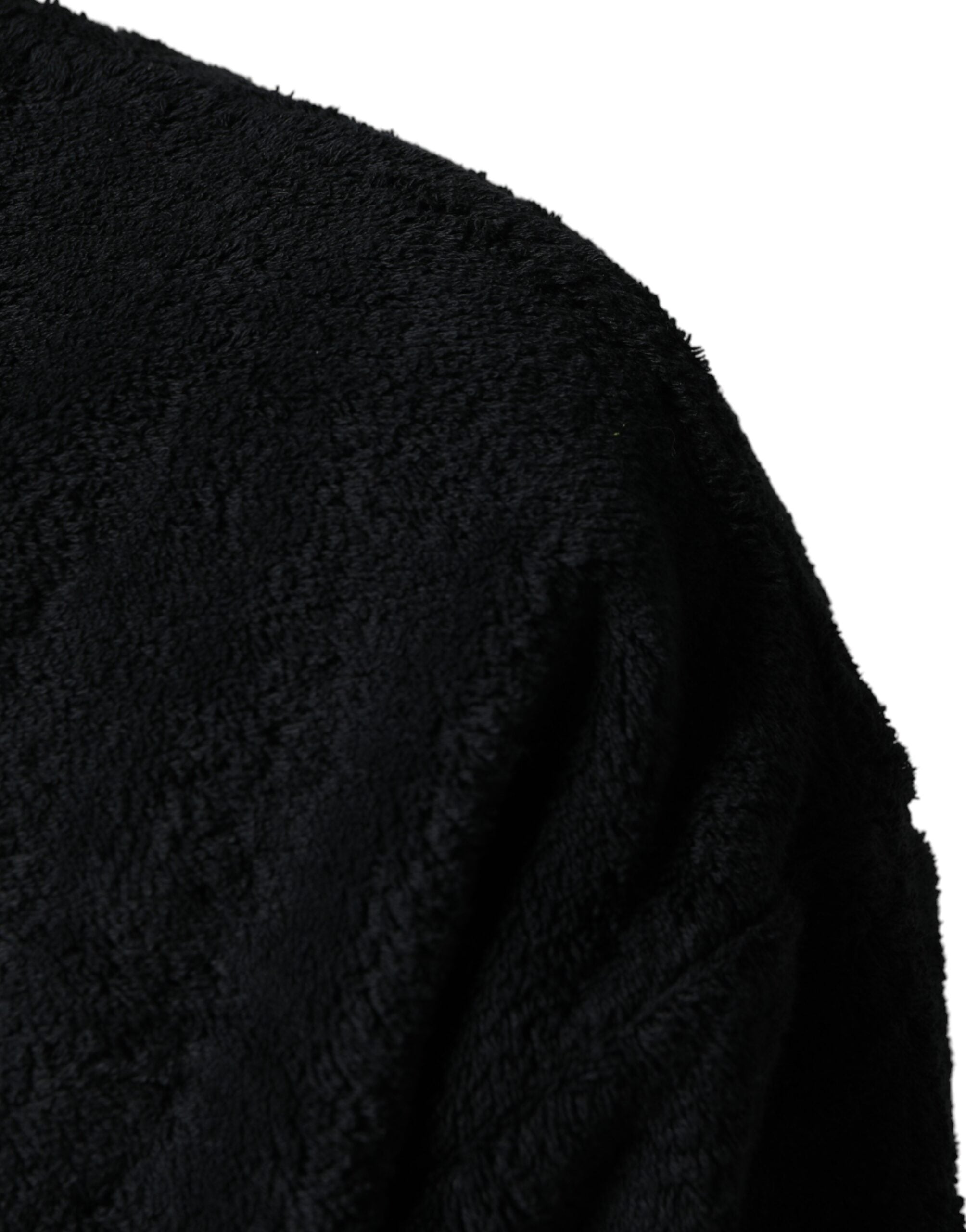 Dolce & Gabbana Schwarzer Baumwoll-Pullover mit V-Ausschnitt für Herren-6