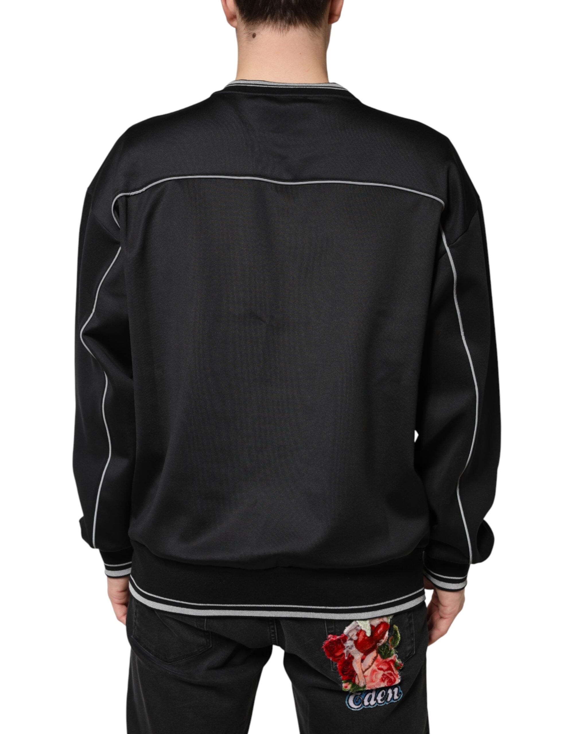 Dolce & Gabbana Black DG Logo Crewneck Sweatshirt-4