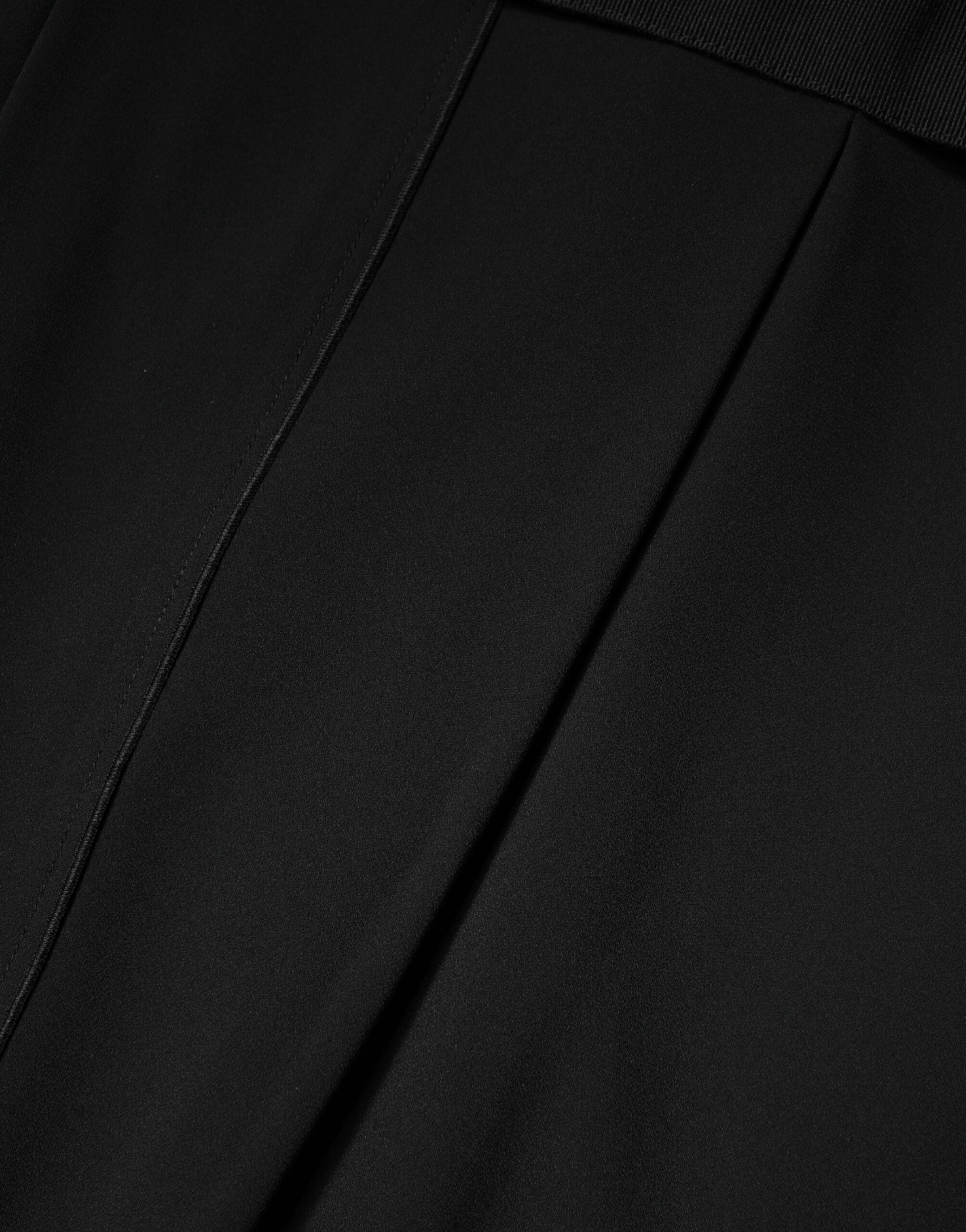 Dolce & Gabbana Schwarzes ärmelloses Etuikleid knielang-8