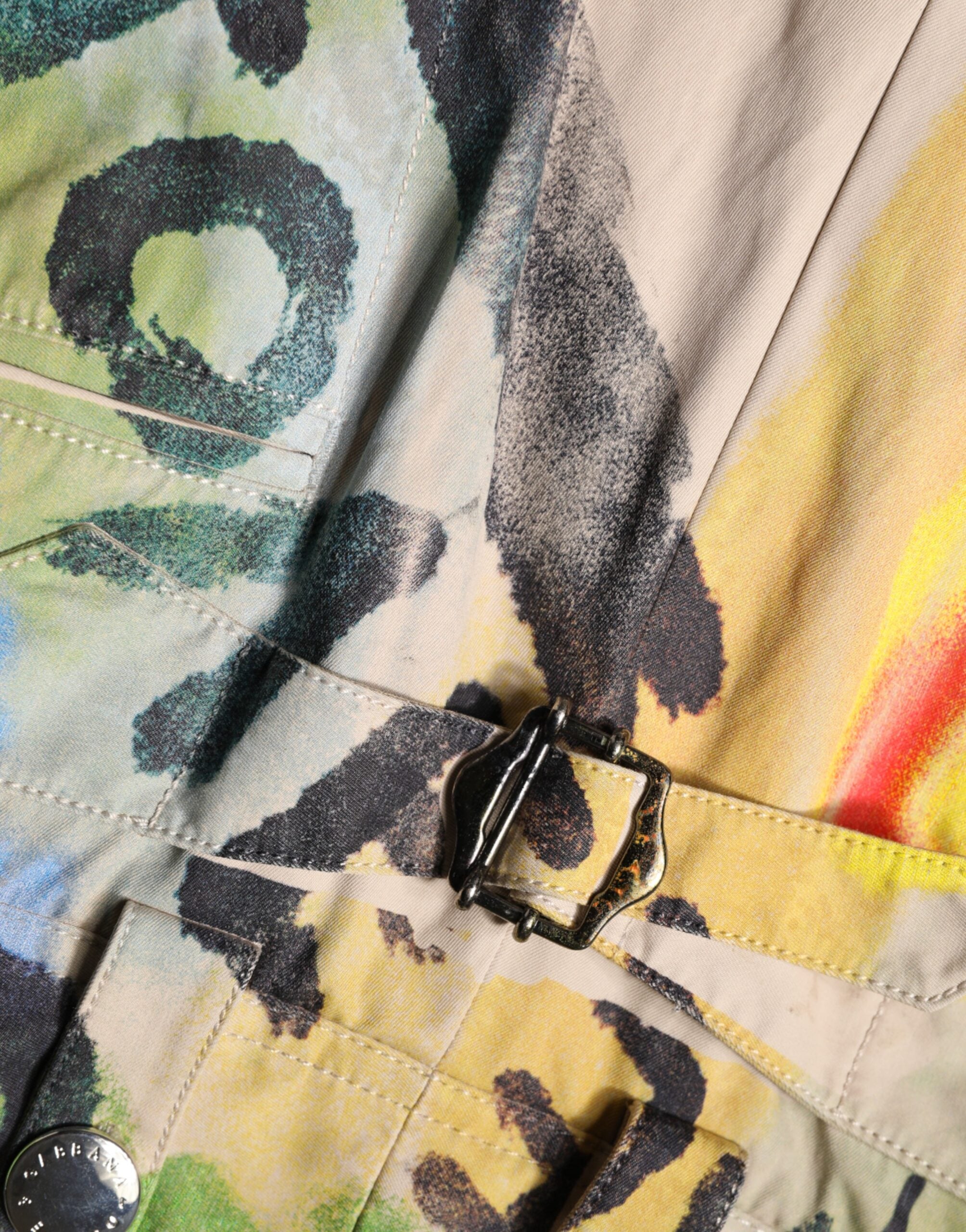 Dolce & Gabbana Multicolor Graffiti High-Waist Bermuda Shorts-7