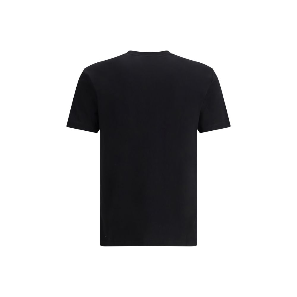 Versace Schwarzes Baumwoll-T-Shirt-2