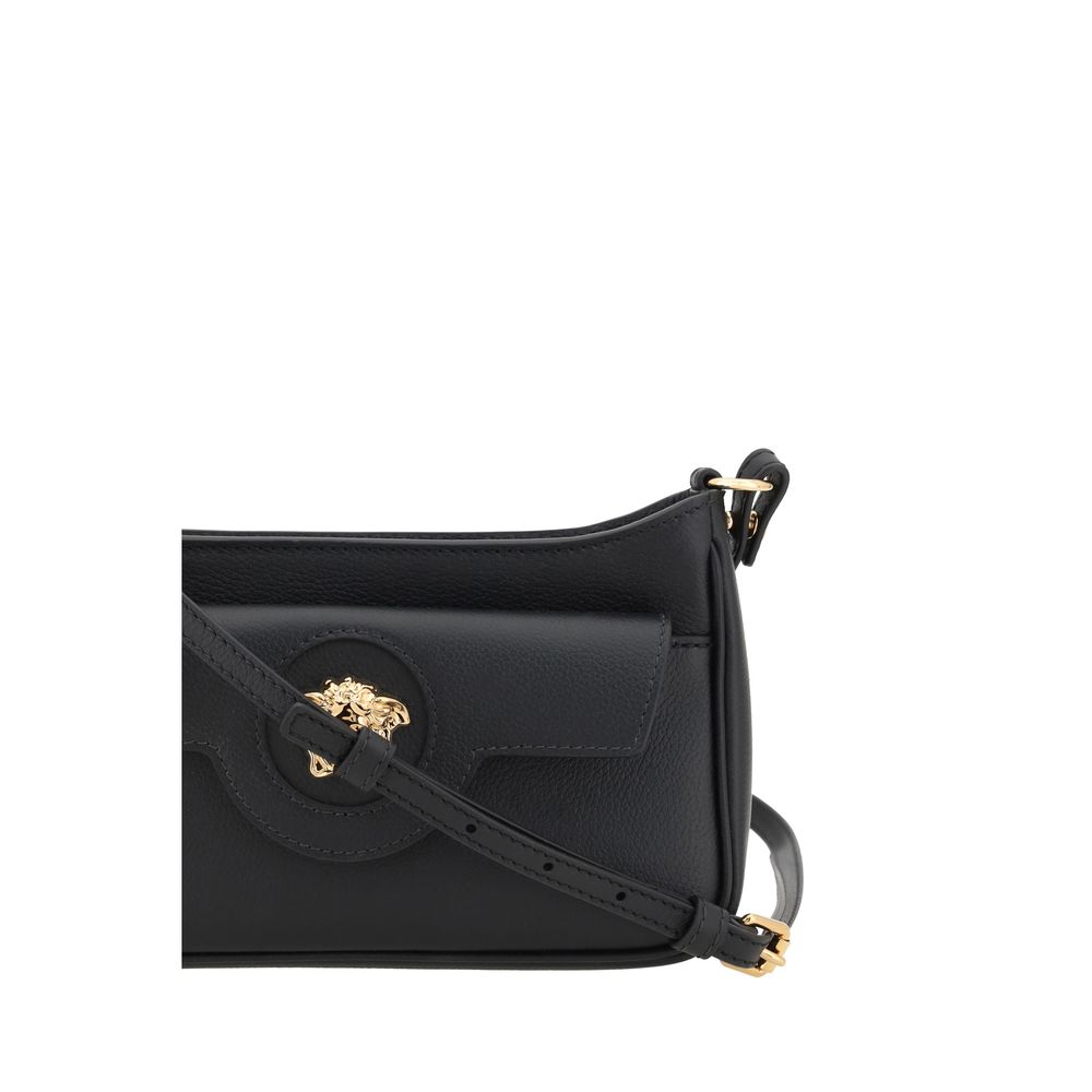 Versace Black Bos Taurus Calfskin Shoulder Bag-4