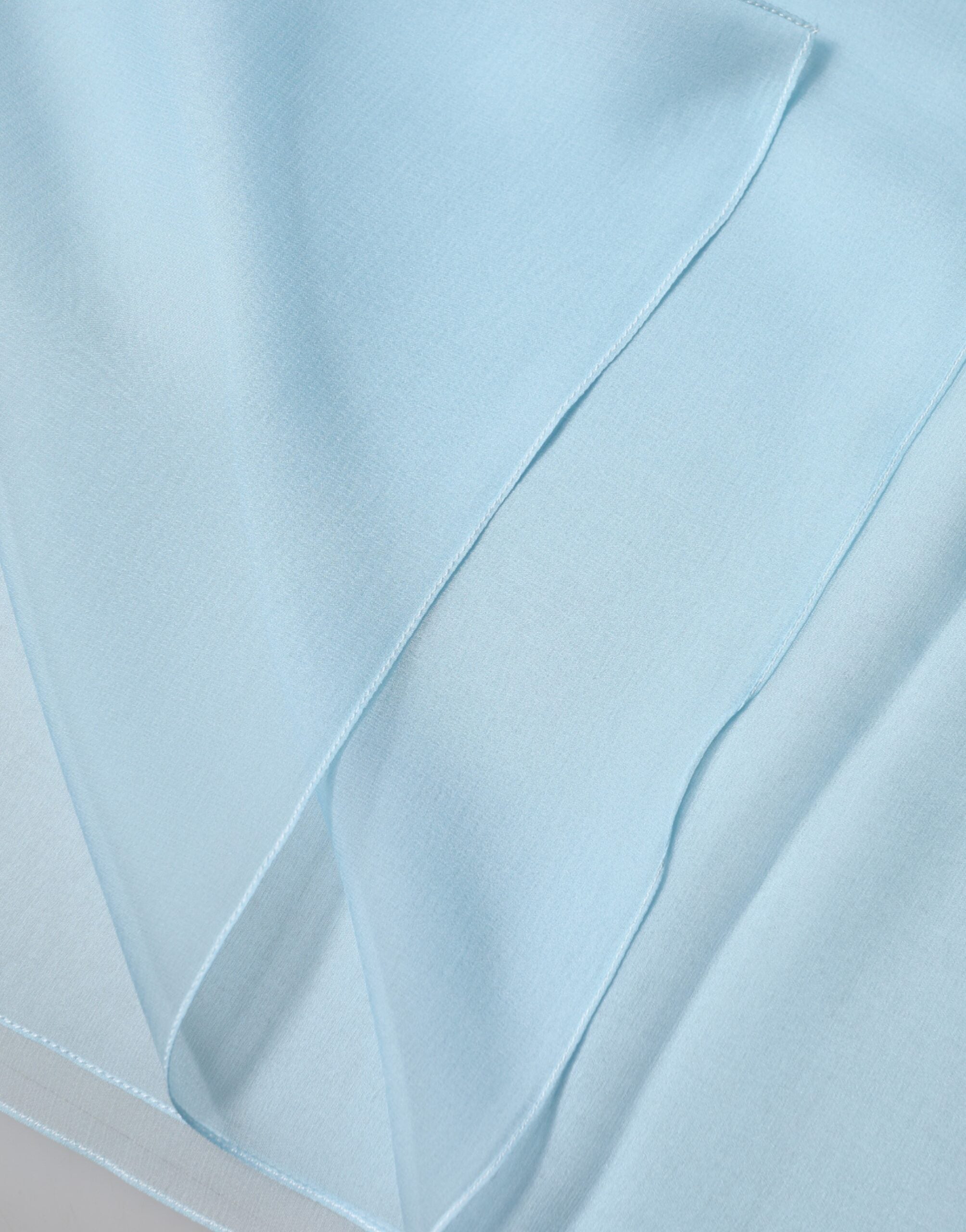Dolce & Gabbana Light Blue Stole Silk Scarf Neck Wrap Scarf-3
