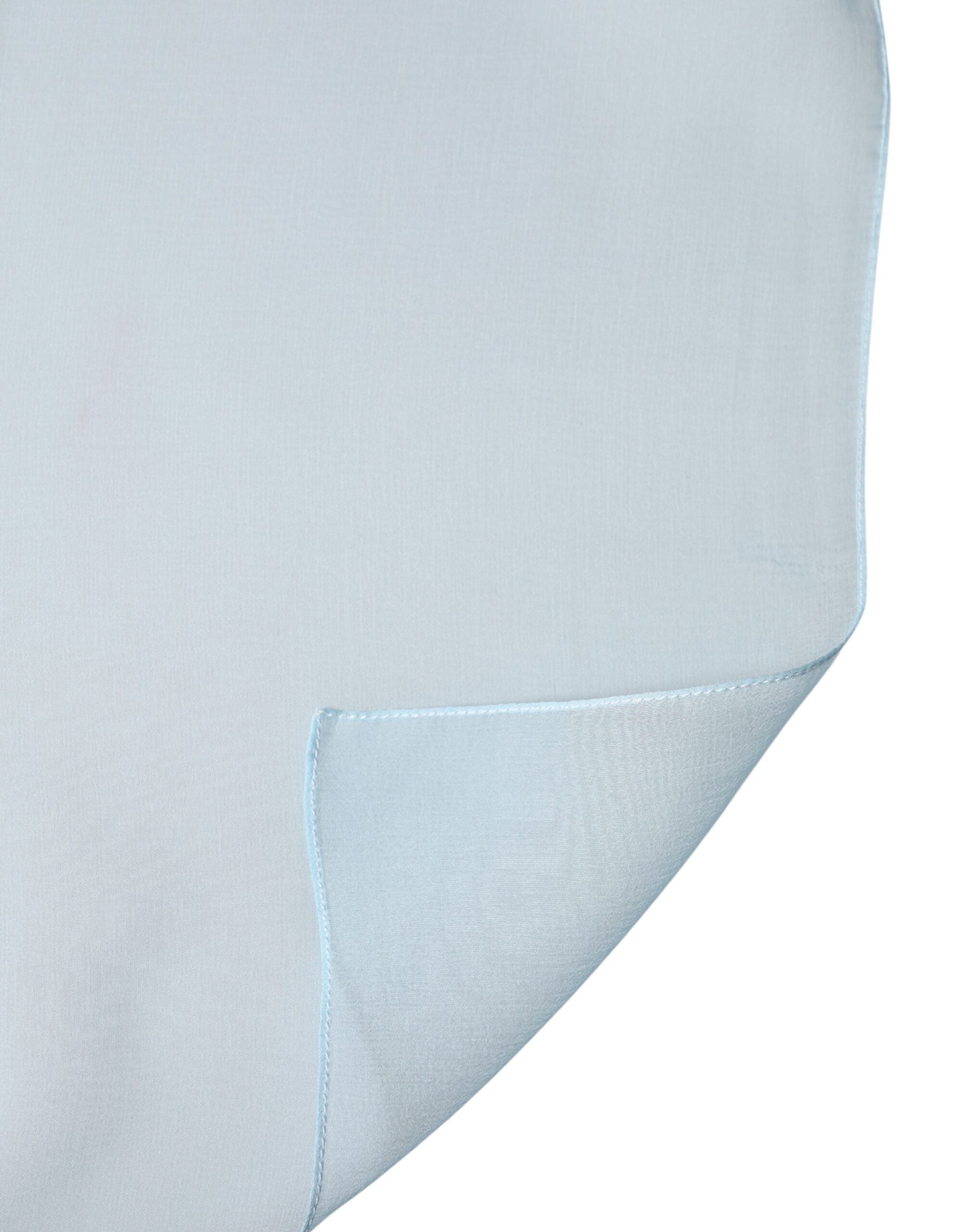 Dolce & Gabbana Light Blue Stole Silk Scarf Neck Wrap Scarf-4