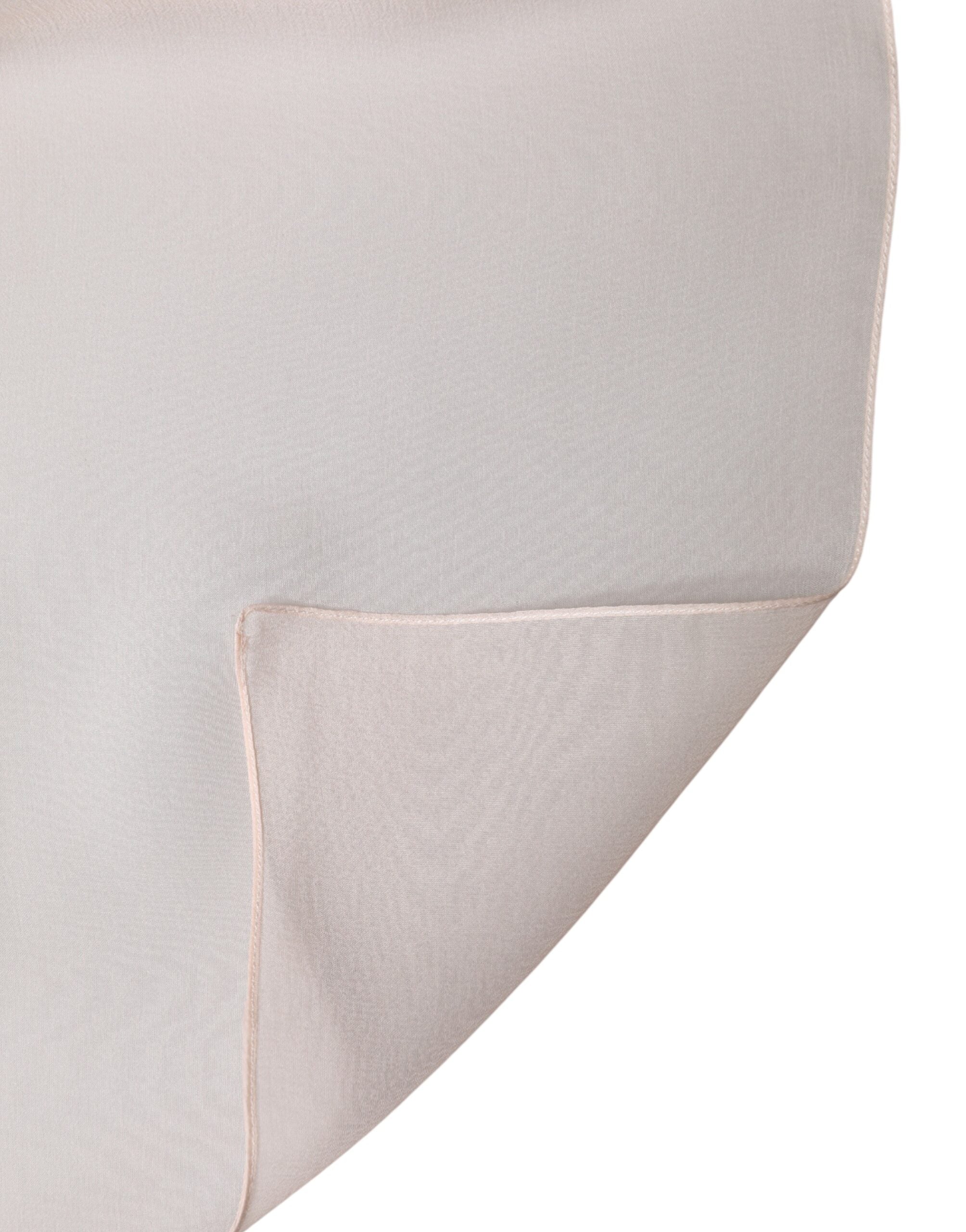 Dolce & Gabbana Hellrosa Seidenstola Schal für den Hals Tuch Schal-4