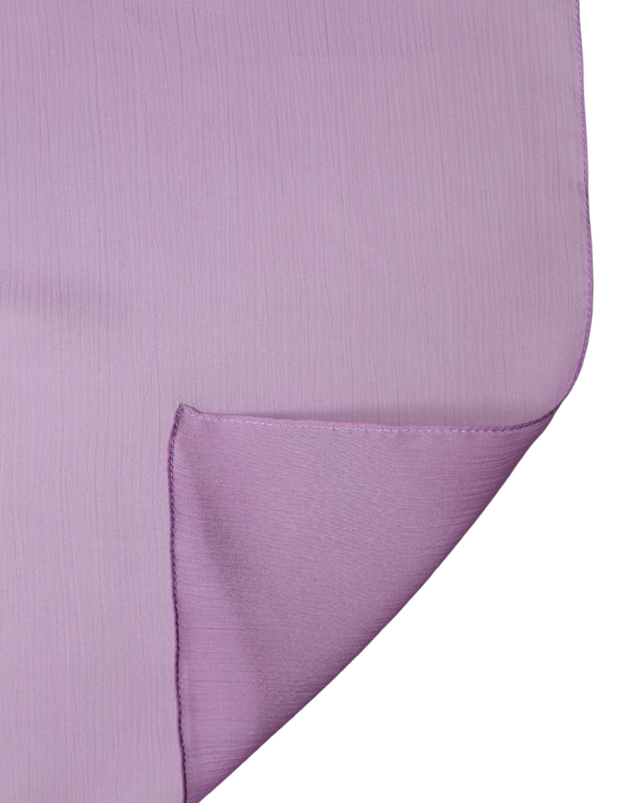 Dolce & Gabbana Purple Silk Stole Scarf for Men-3