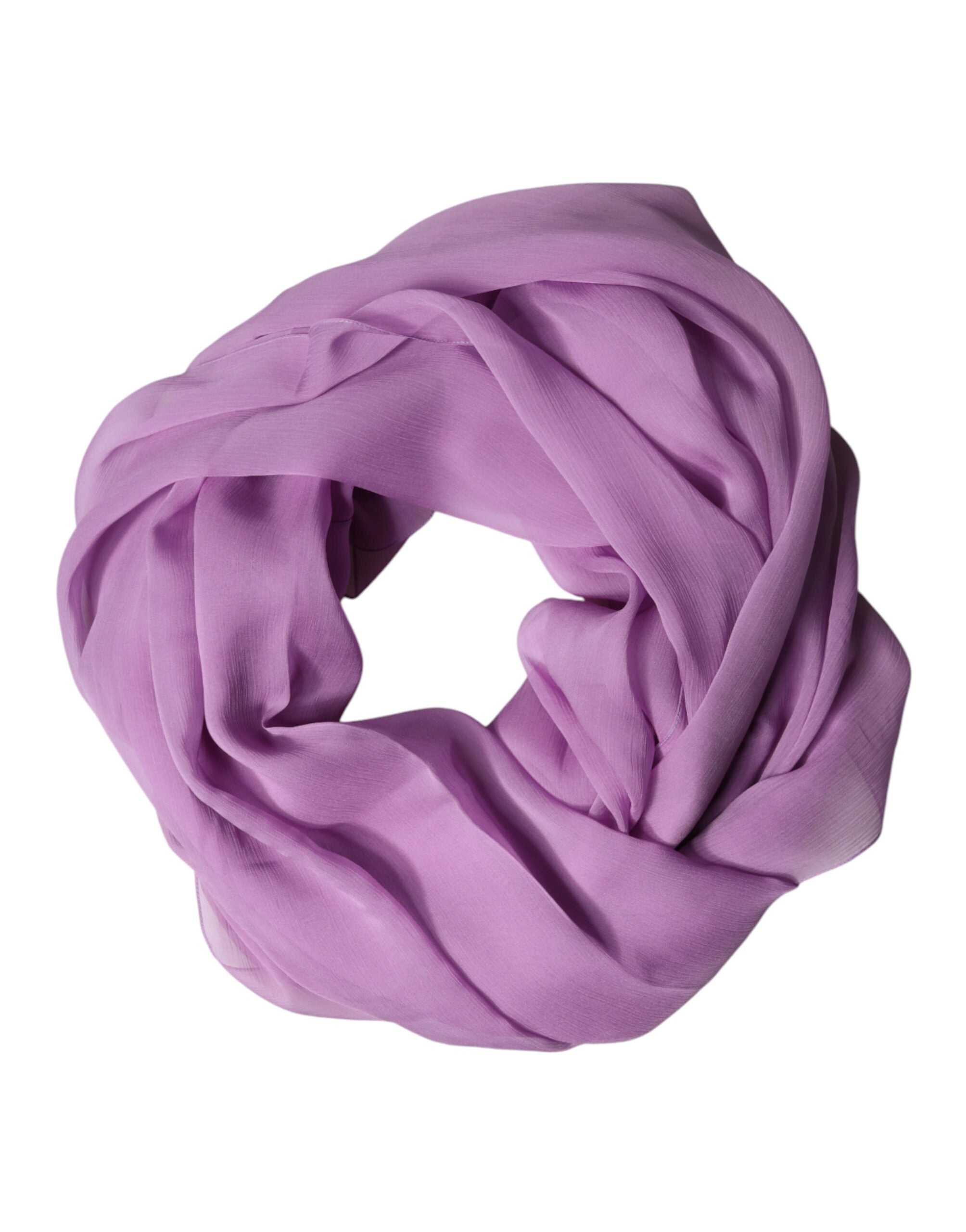 Dolce & Gabbana Purple Silk Stole Scarf for Men-1