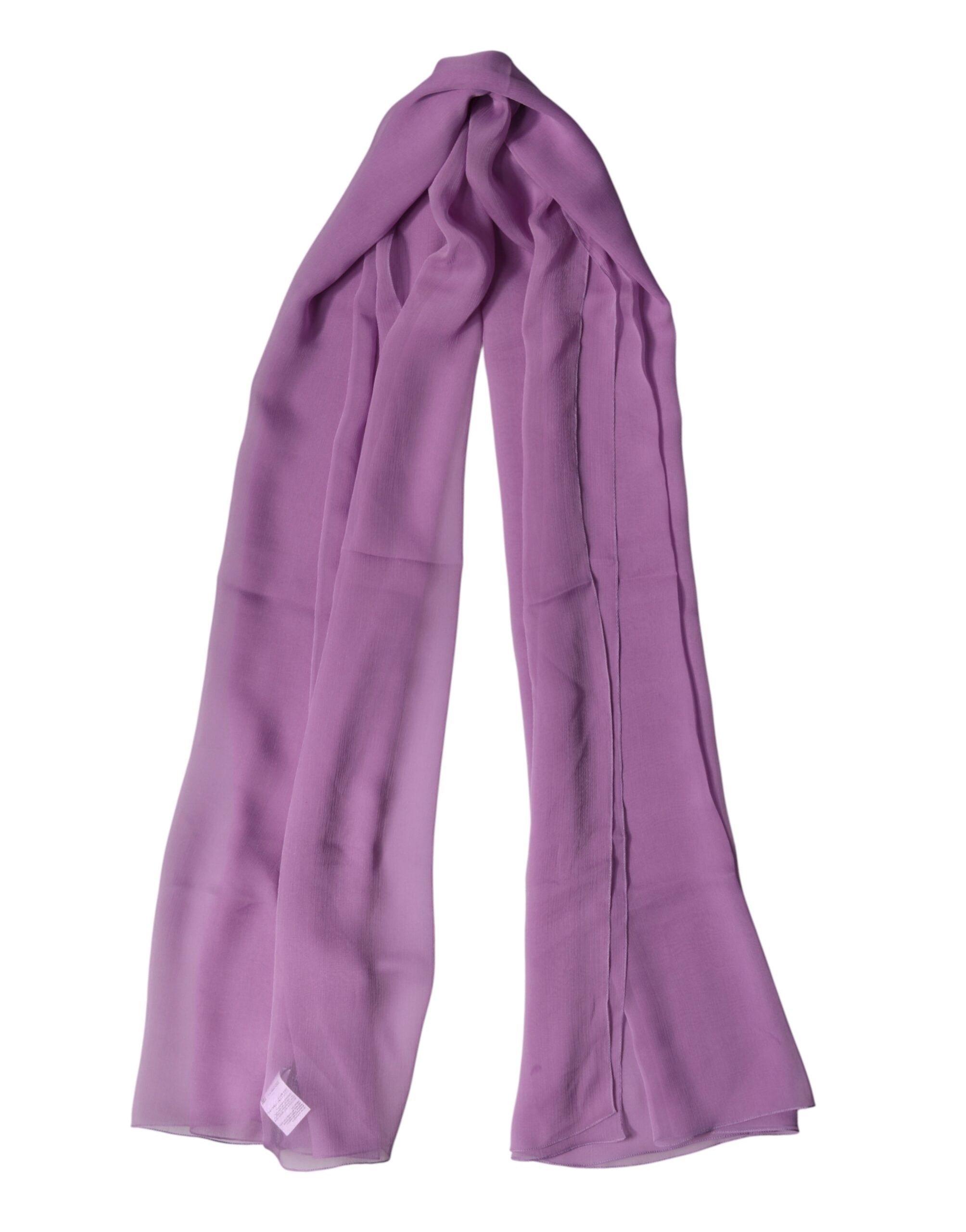 Dolce & Gabbana Purple Silk Stole Scarf for Men-5