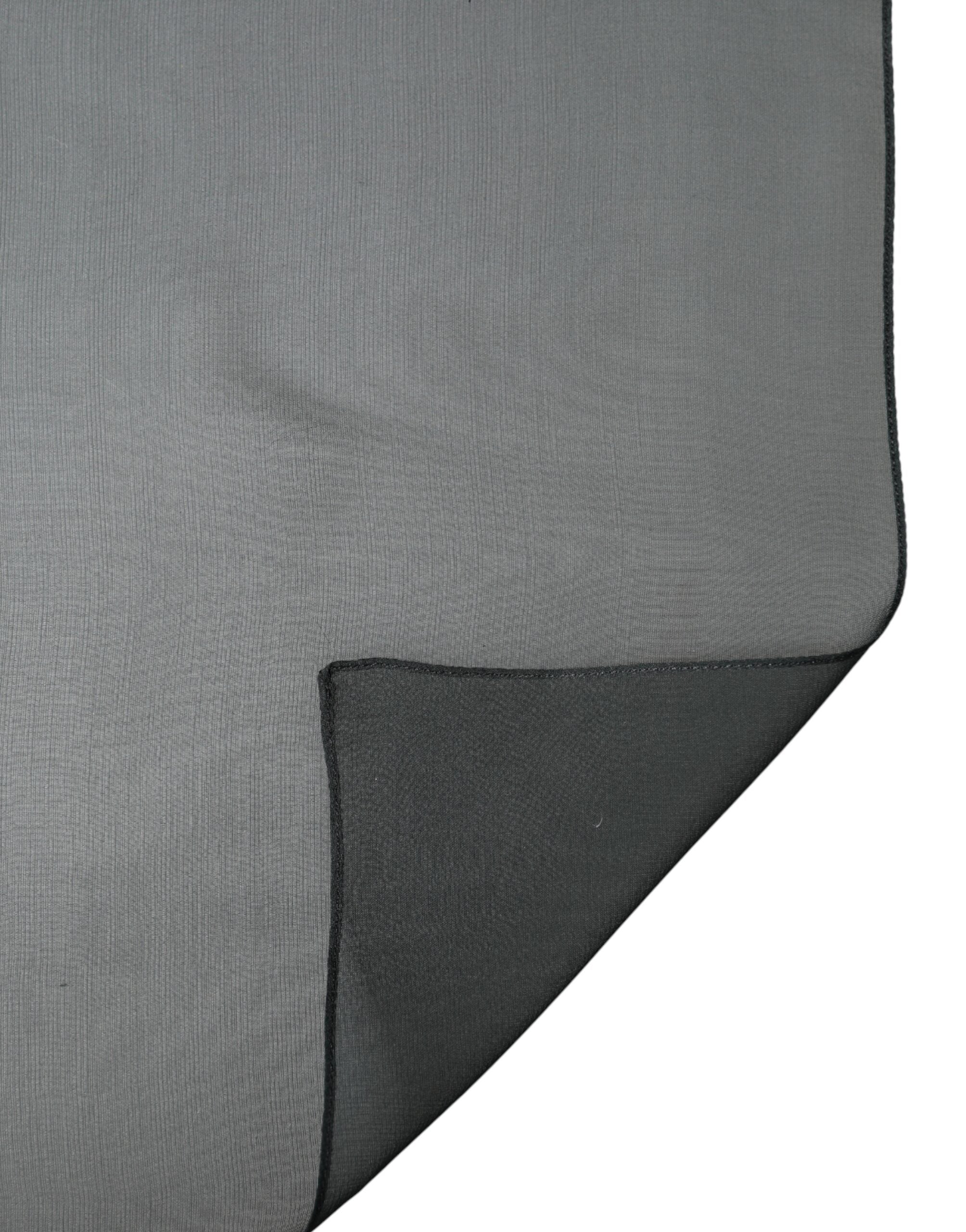 Dolce & Gabbana Dark Green Silk Scarf Shawl Neck-Scarf-4