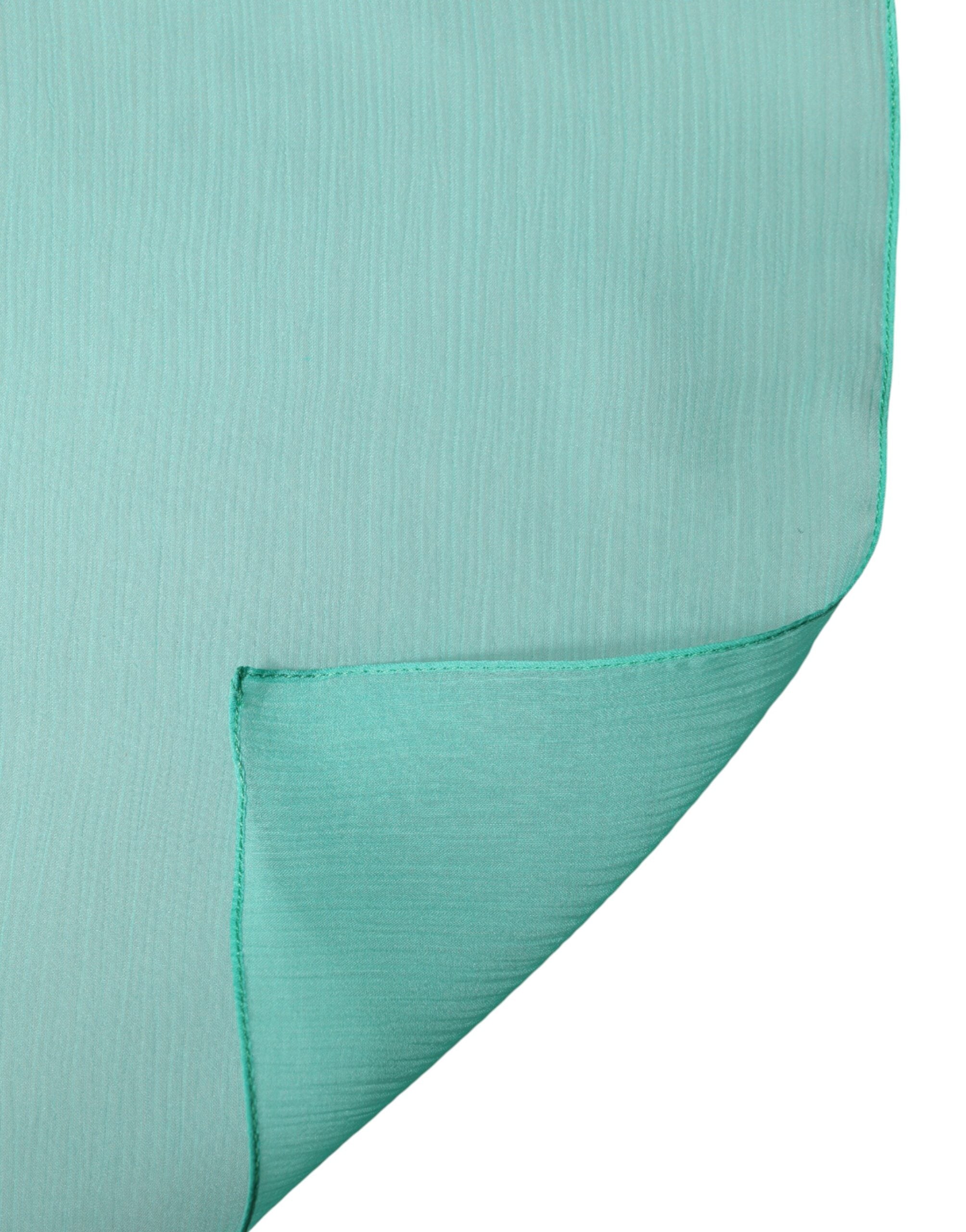 Dolce & Gabbana Teal Stole Seidenschal Herrenschal-3