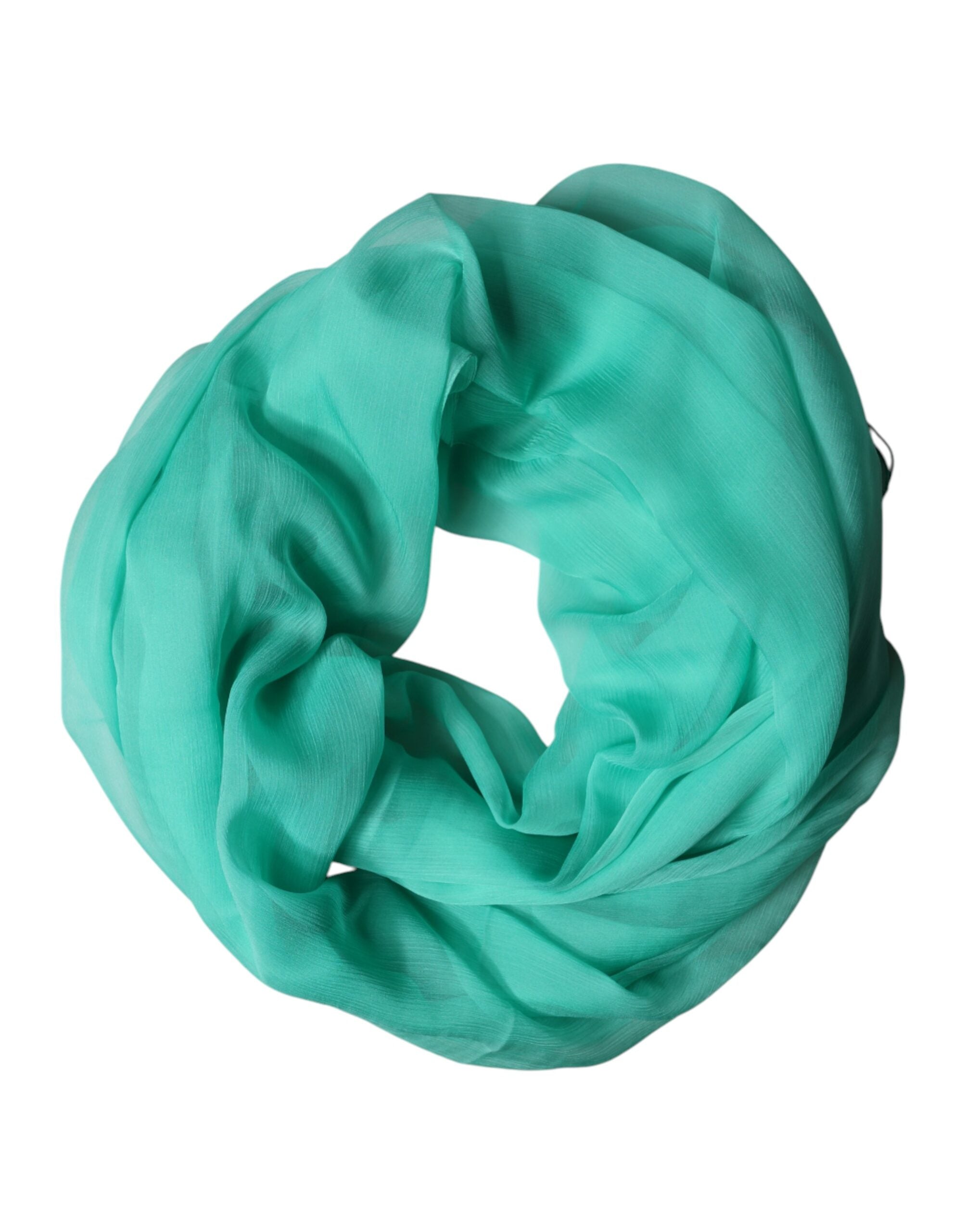 Dolce & Gabbana Teal Stole Seidenschal Herrenschal-5
