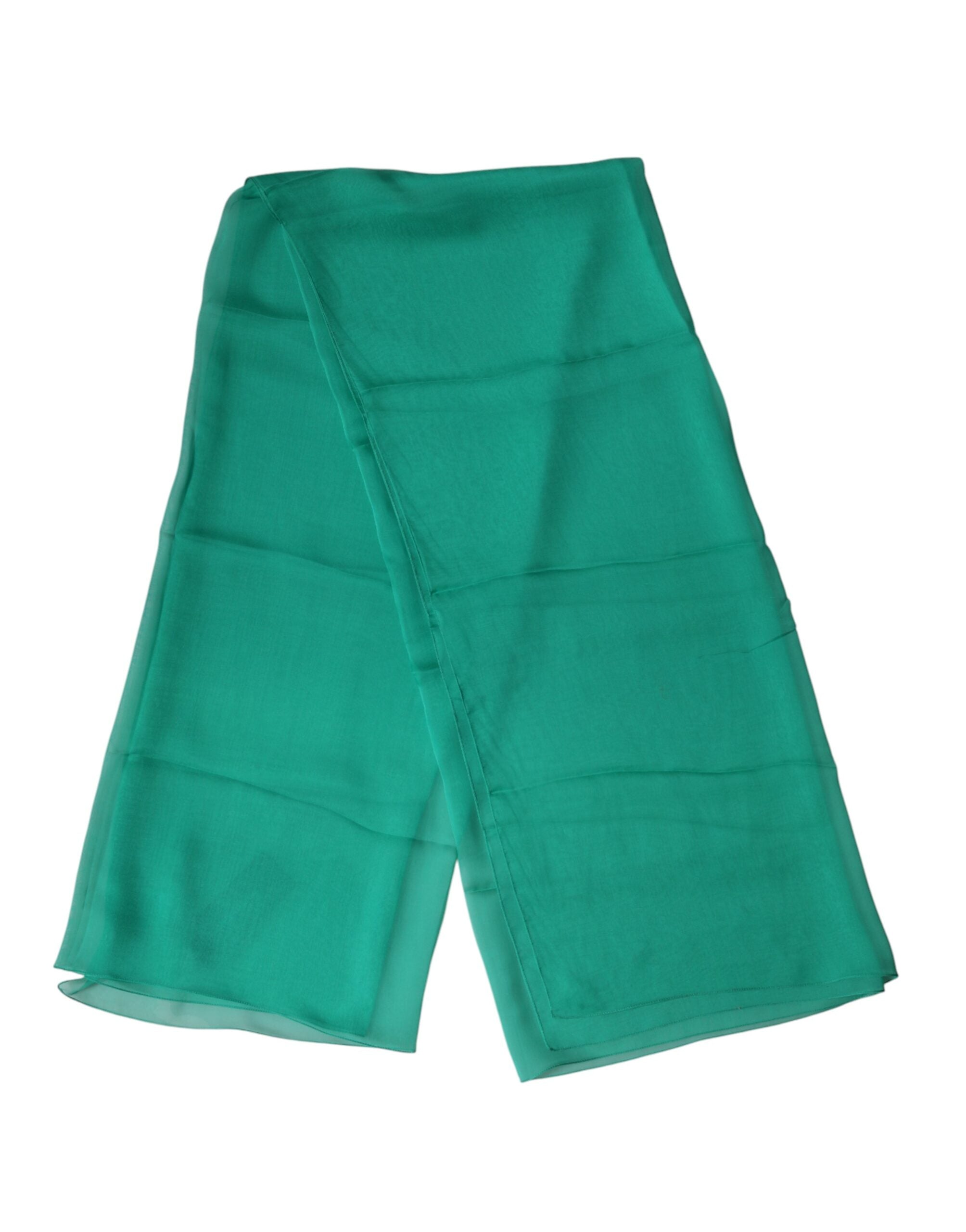Dolce & Gabbana Grüner Seidenstola, Halstuch, Schal-3