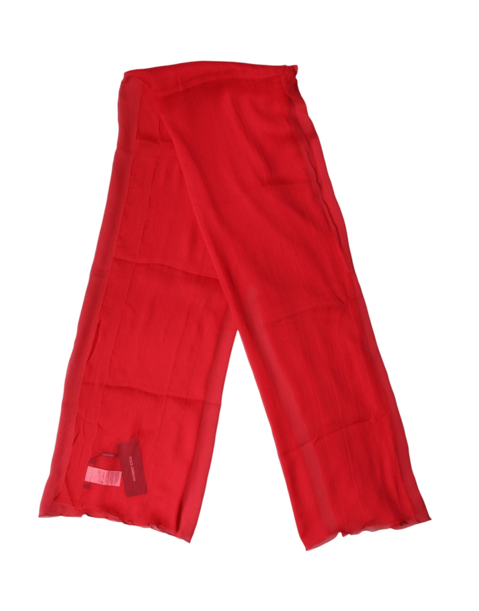 Dolce & Gabbana Red Silk Scarf for Men-3