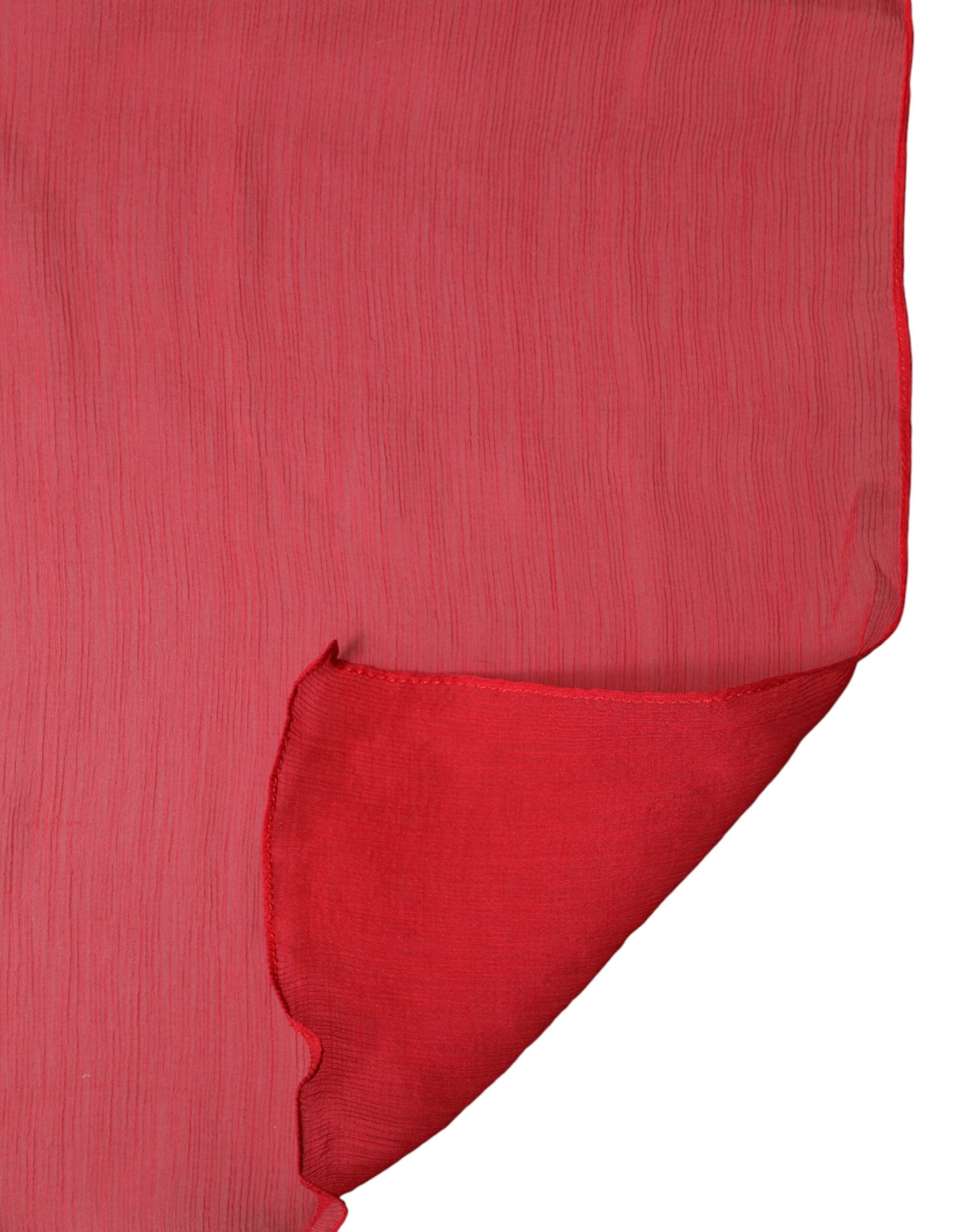 Dolce & Gabbana Red Silk Scarf for Men-4