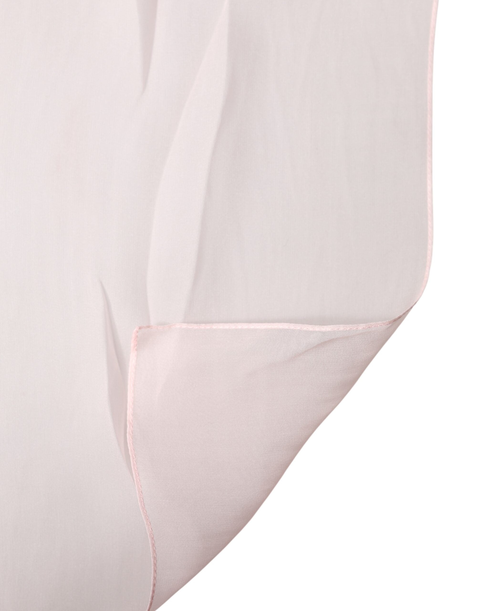 Dolce & Gabbana Light Pink Silk Stole Scarf Neck Scarf-5