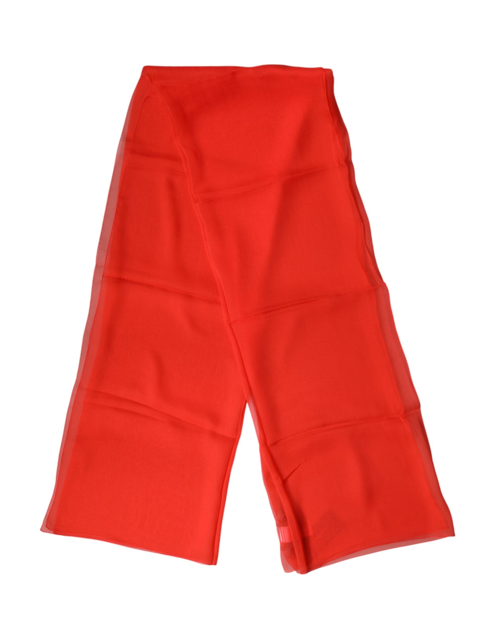 Dolce & Gabbana Roter Seidenschal Stola Nackenwickel Schal-3