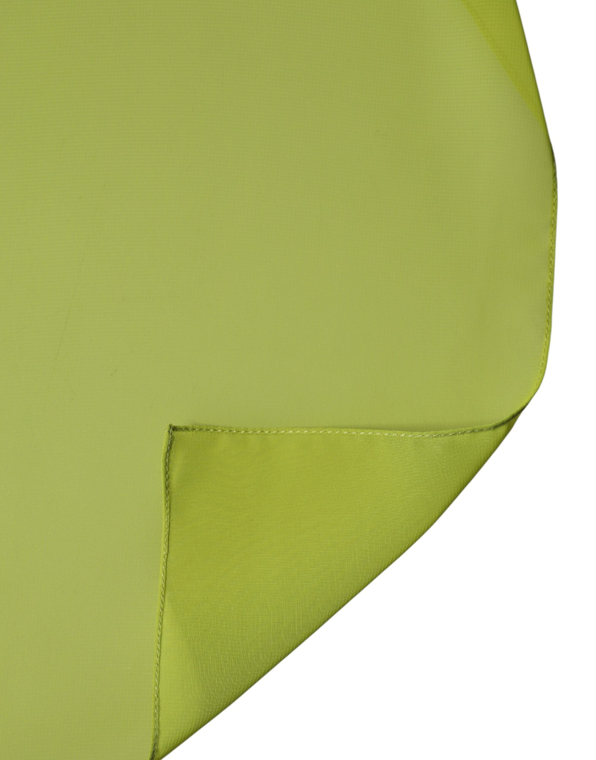 Dolce & Gabbana Green Polyester Stole Neck Scarf Shawl-4