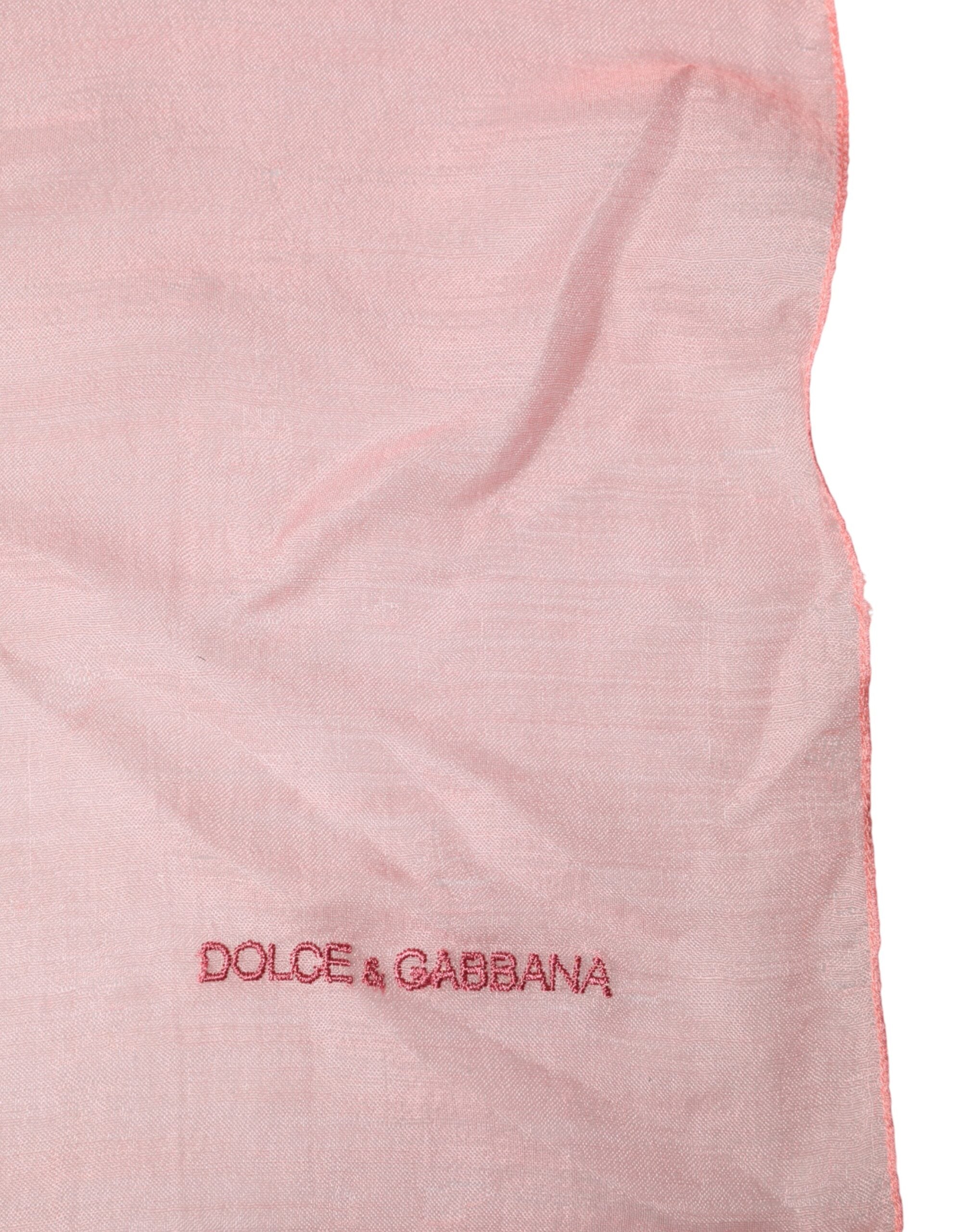 Dolce & Gabbana Hellrosa Kaschmir-Nackenwickel-Schal-4
