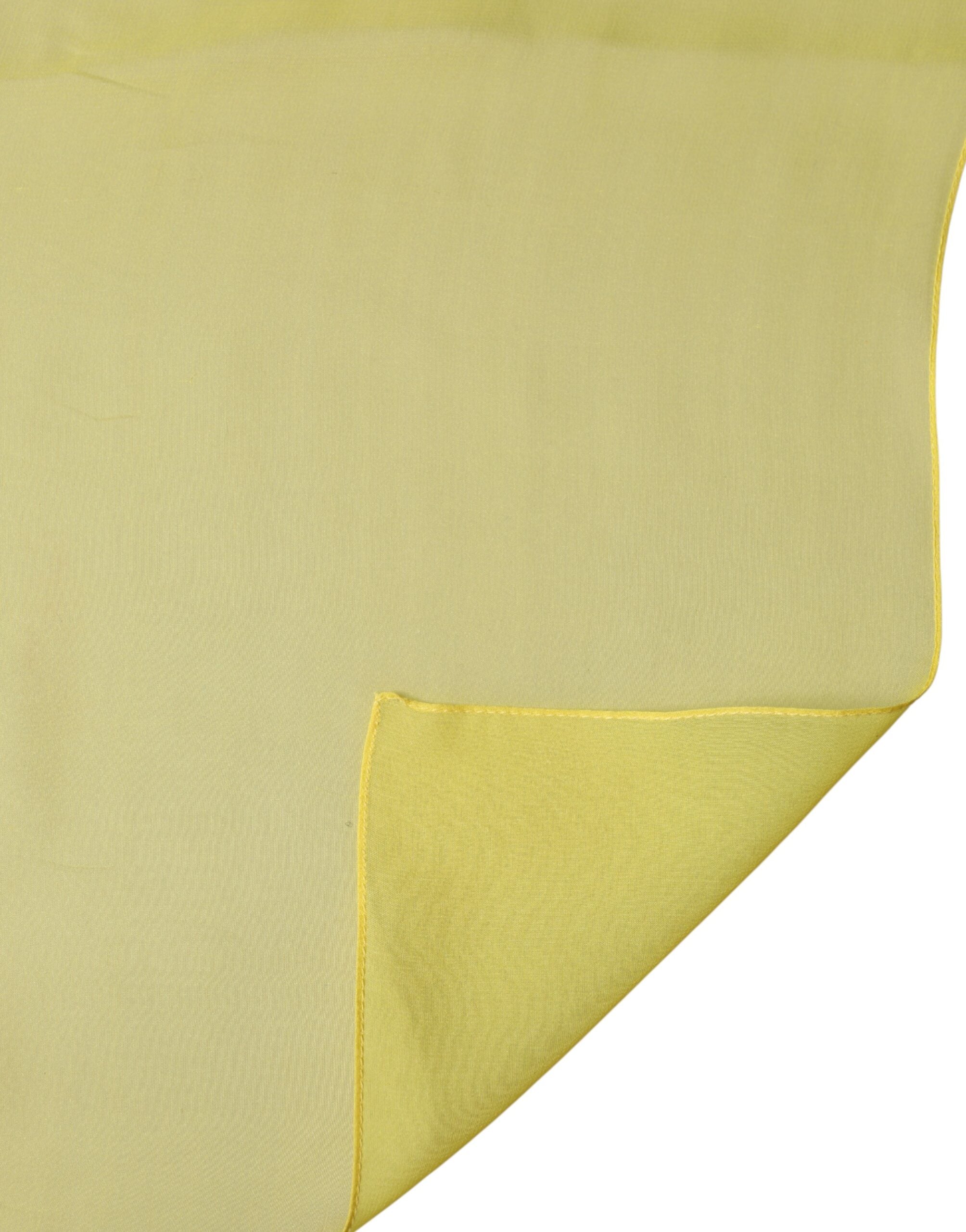 Dolce & Gabbana Yellow Silk Scarf Neck Wrap Stole Men's 200cm x 130cm Cloth-5