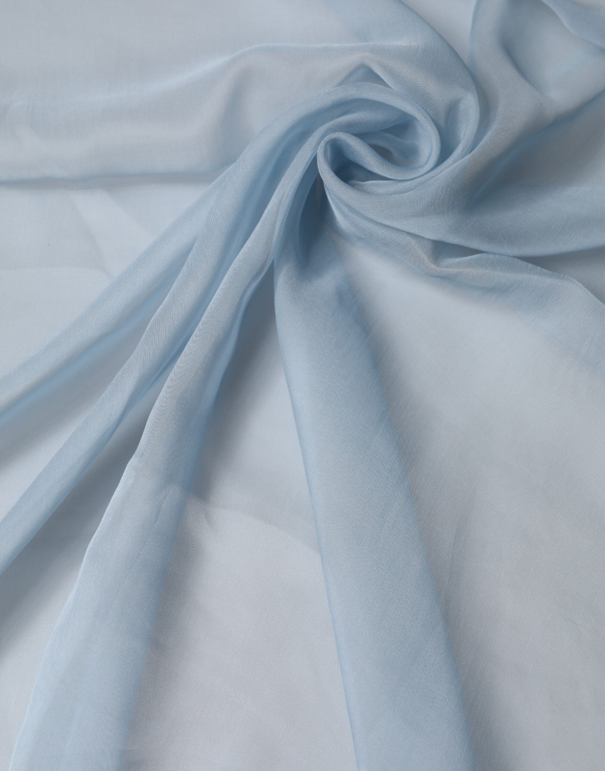 Dolce & Gabbana Light Blue Silk Stole Scarf 200cm x 130cm-3