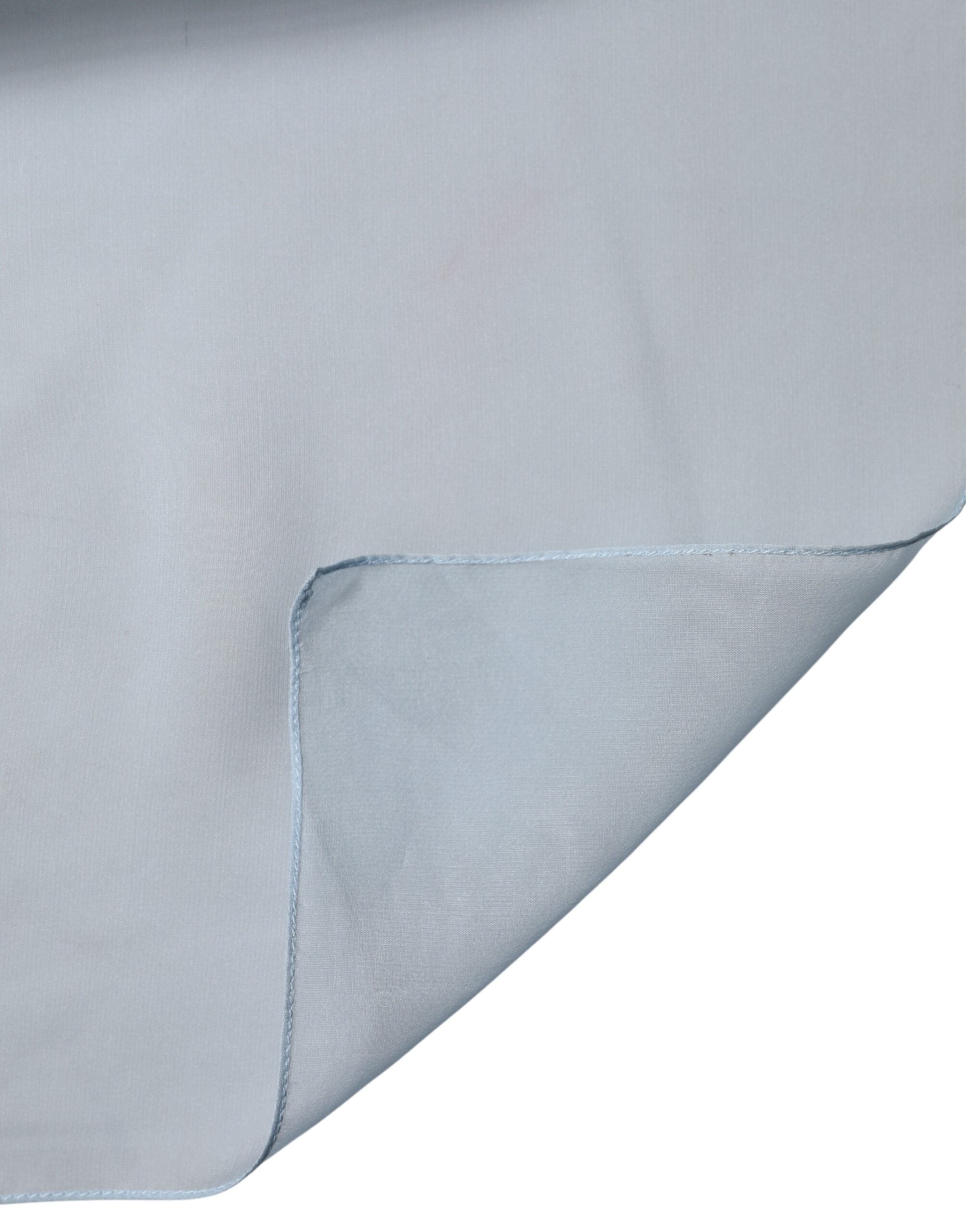 Dolce & Gabbana Light Blue Silk Stole Scarf 200cm x 130cm-4