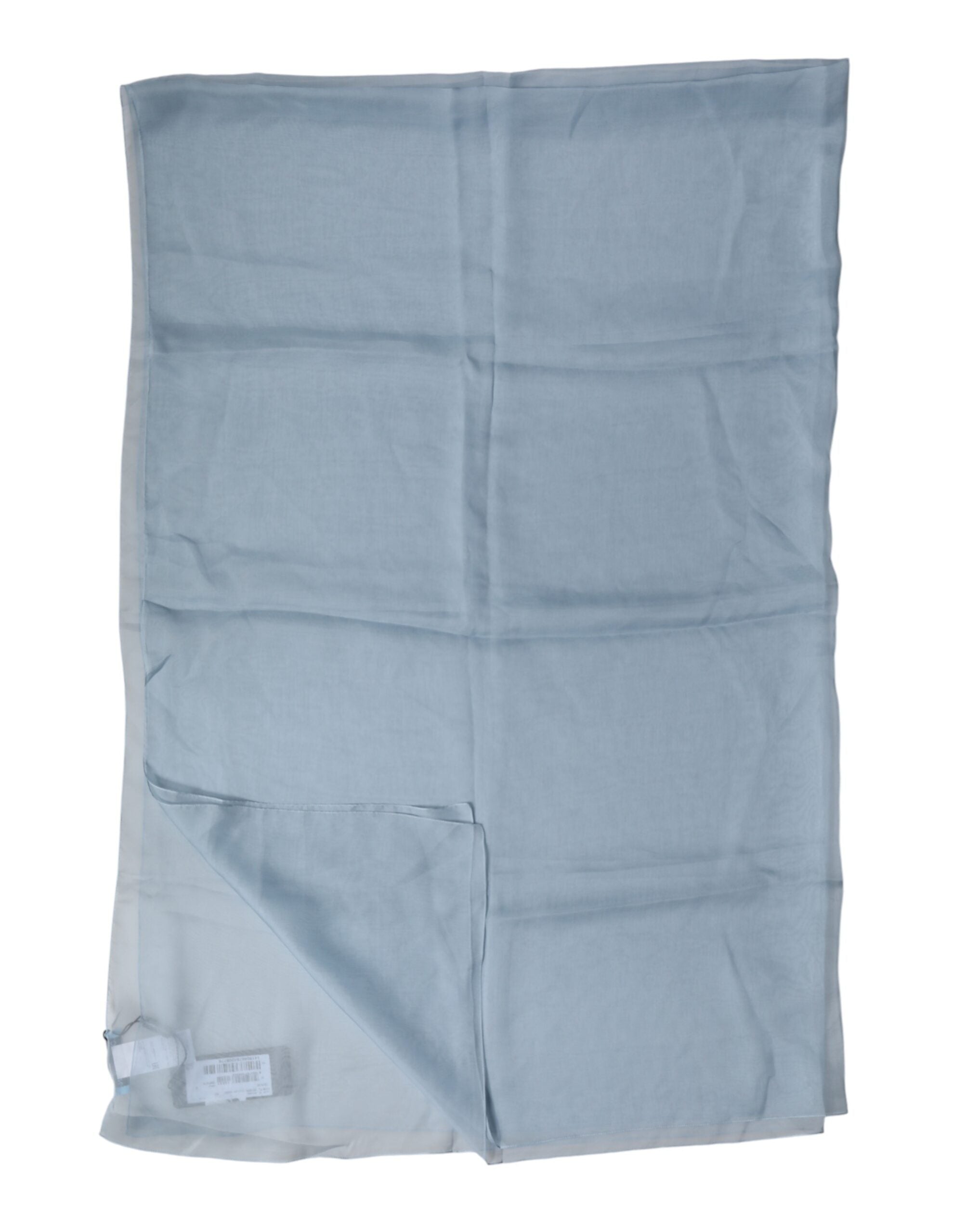Dolce & Gabbana Light Blue Silk Stole Scarf 200cm x 130cm-5