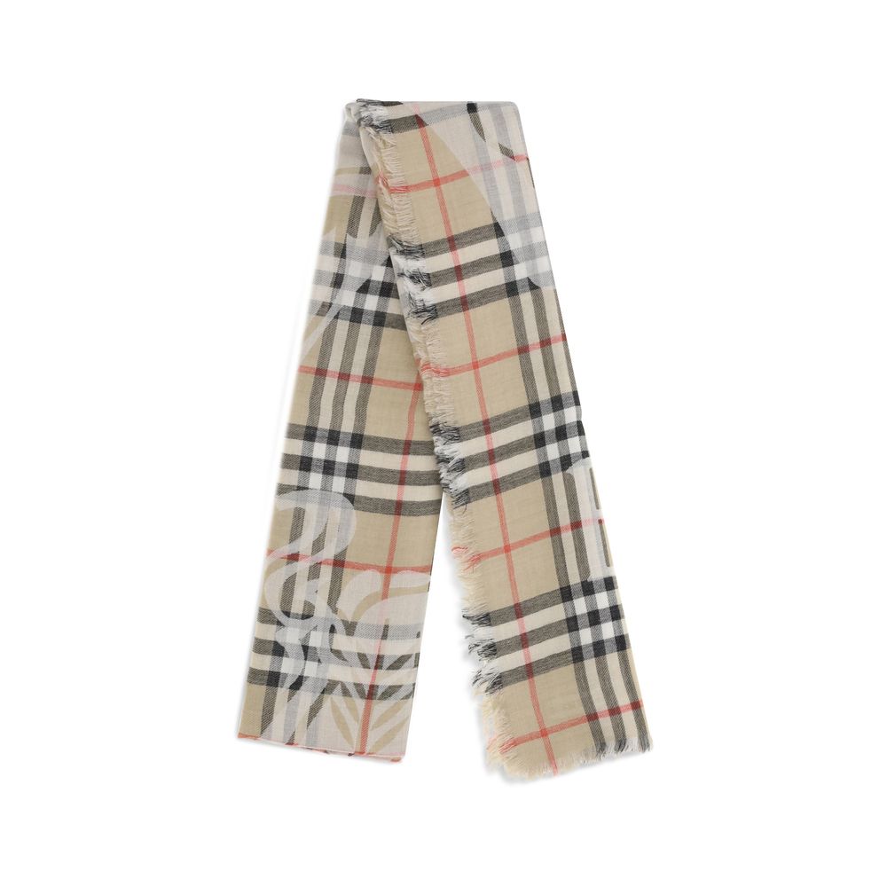 Burberry Beige Wollschal-2