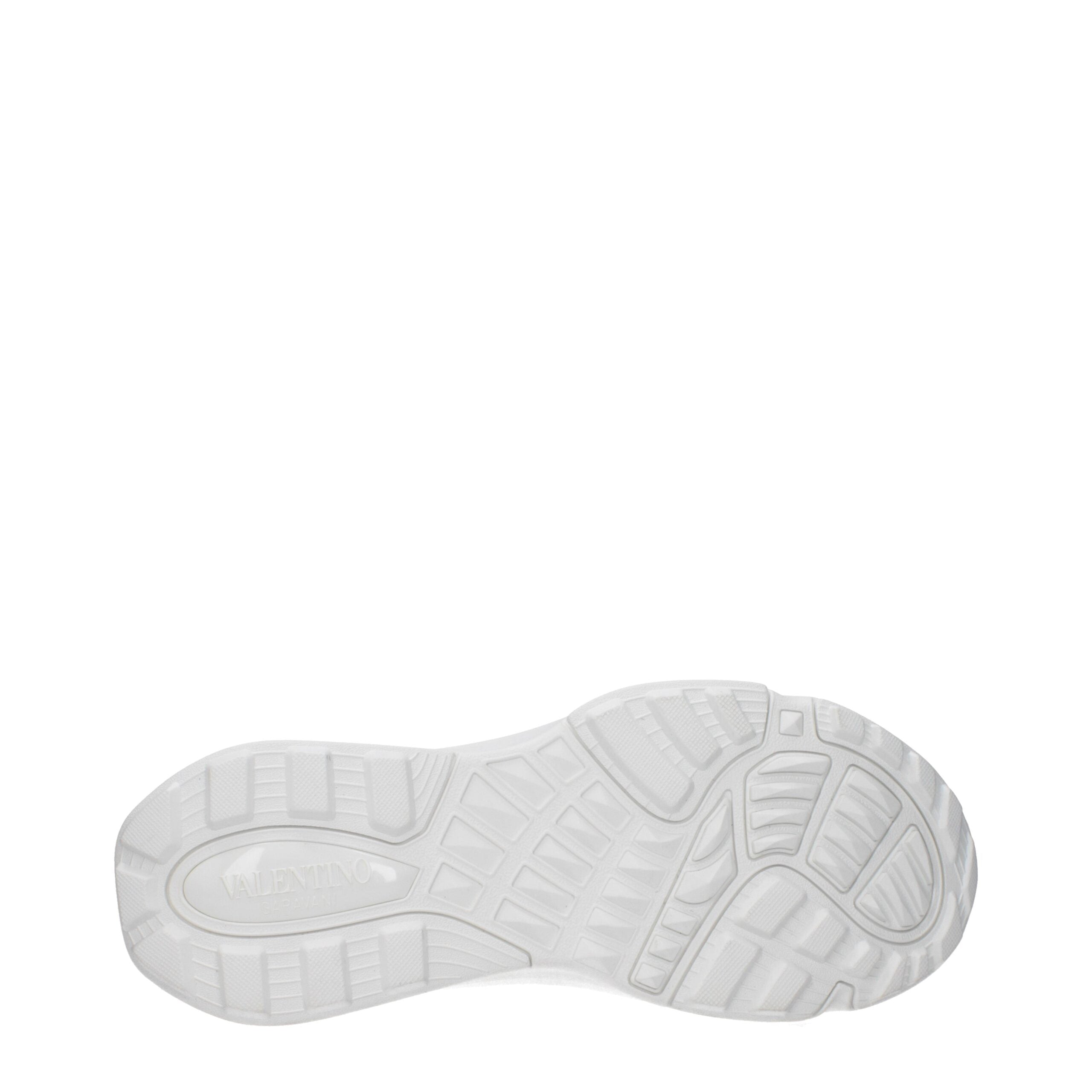 Valentino Garavani White Fabric Athletic Sneakers-5