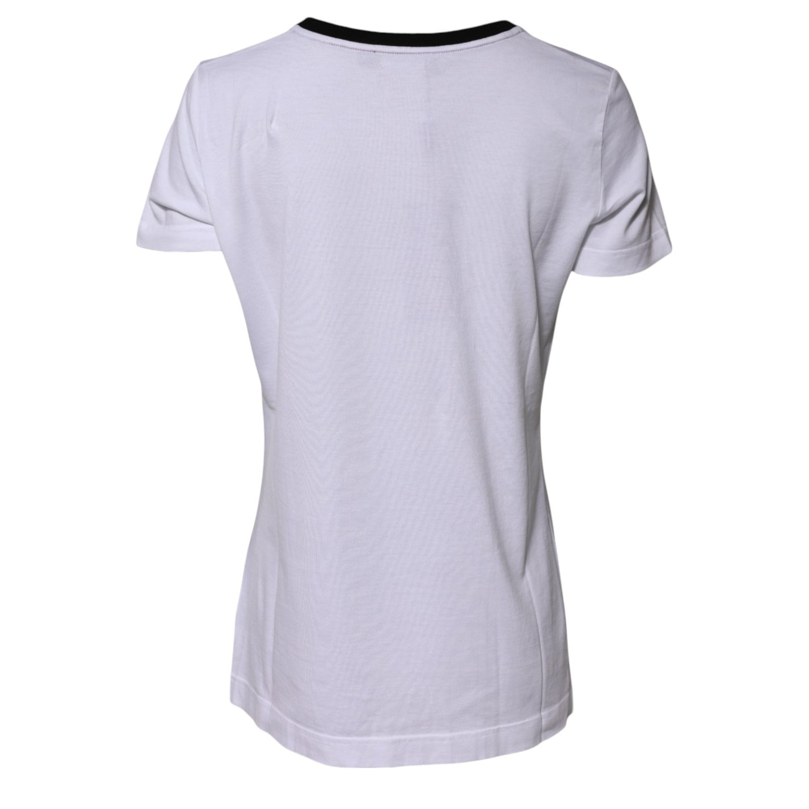 Dolce & Gabbana White Eleganza Cotton Crew-Neck T-Shirt-3