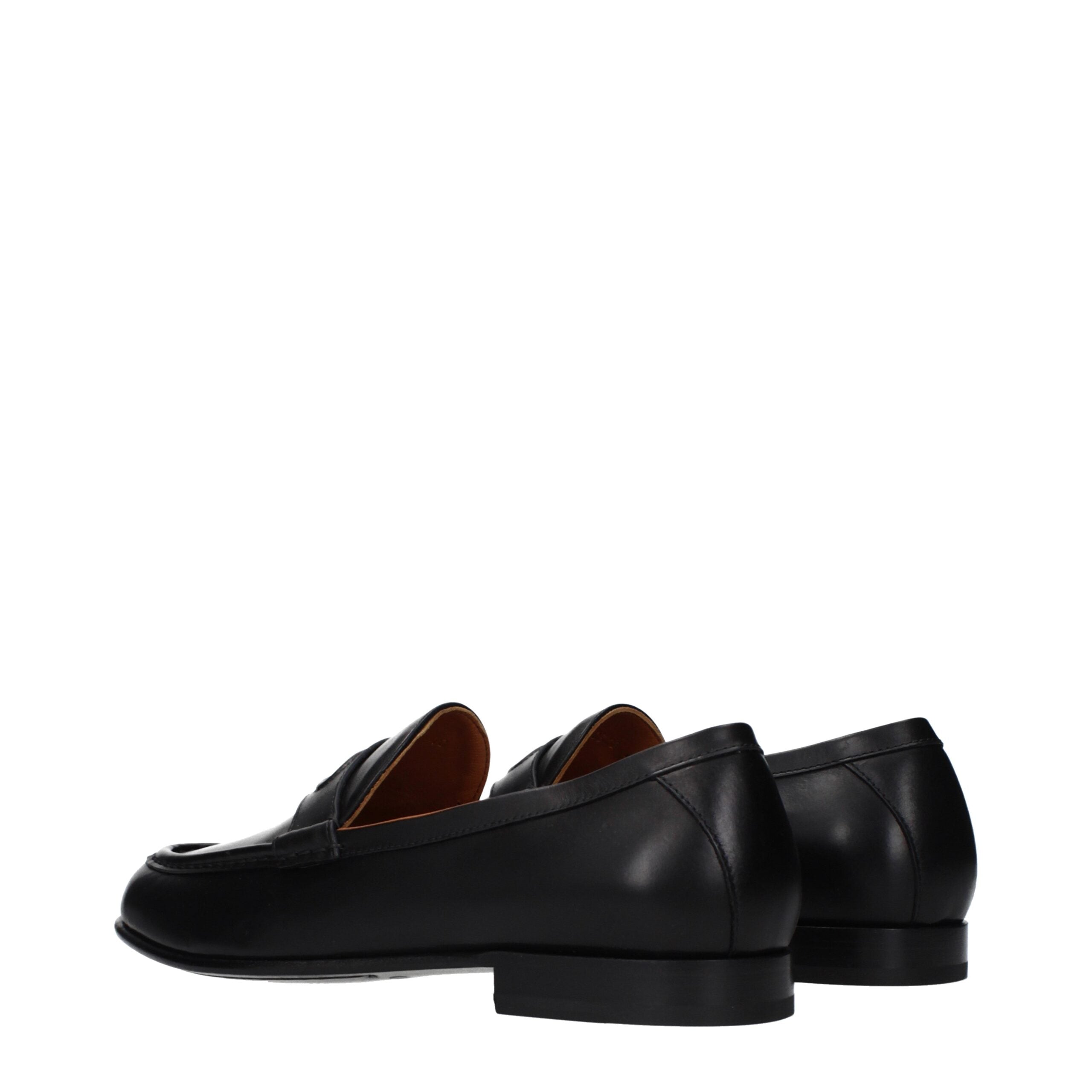 Valentino Garavani Schwarze Leder Loafer zum Hineinschlüpfen-4