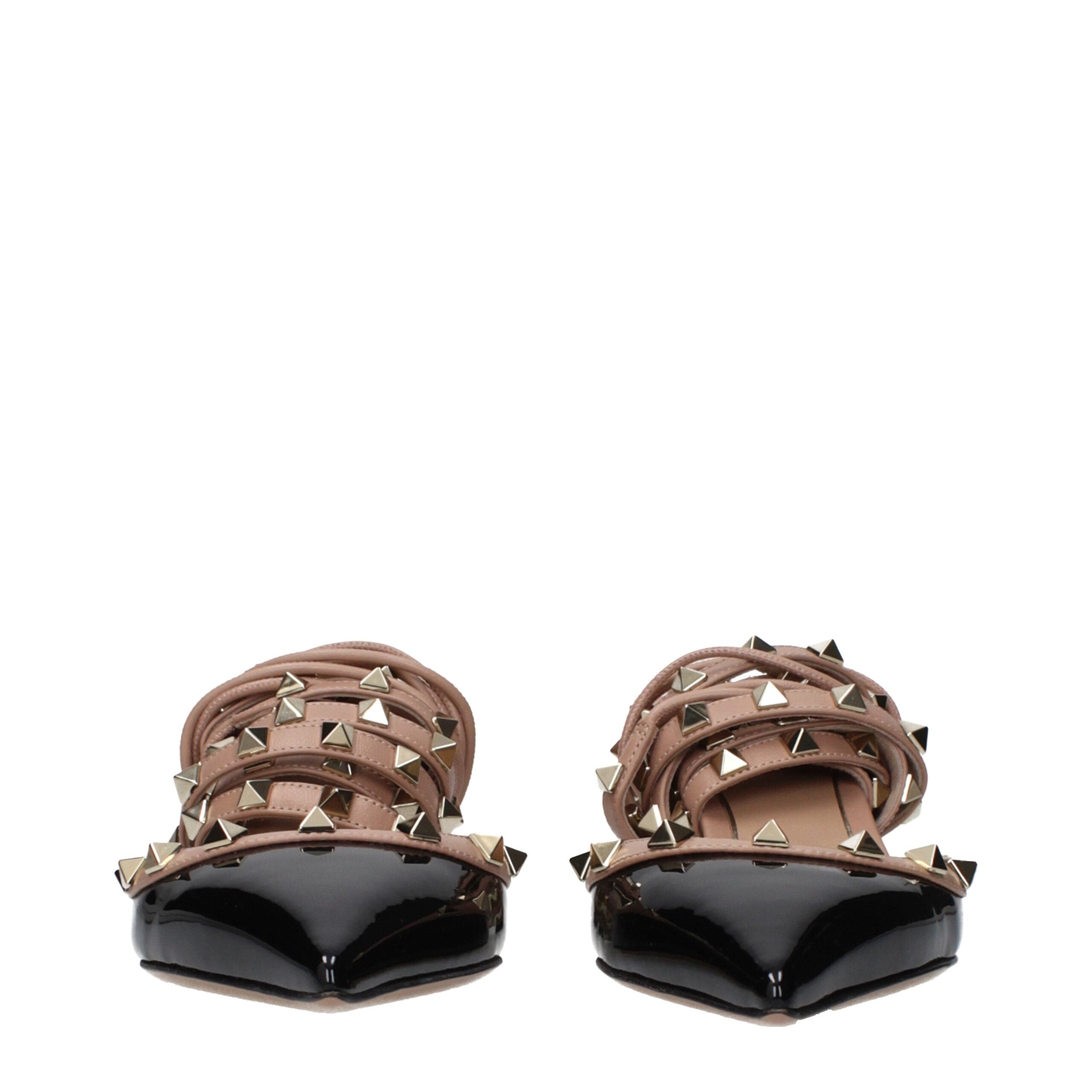 Valentino Garavani Schwarze Sandalen mit Lederriemen-3