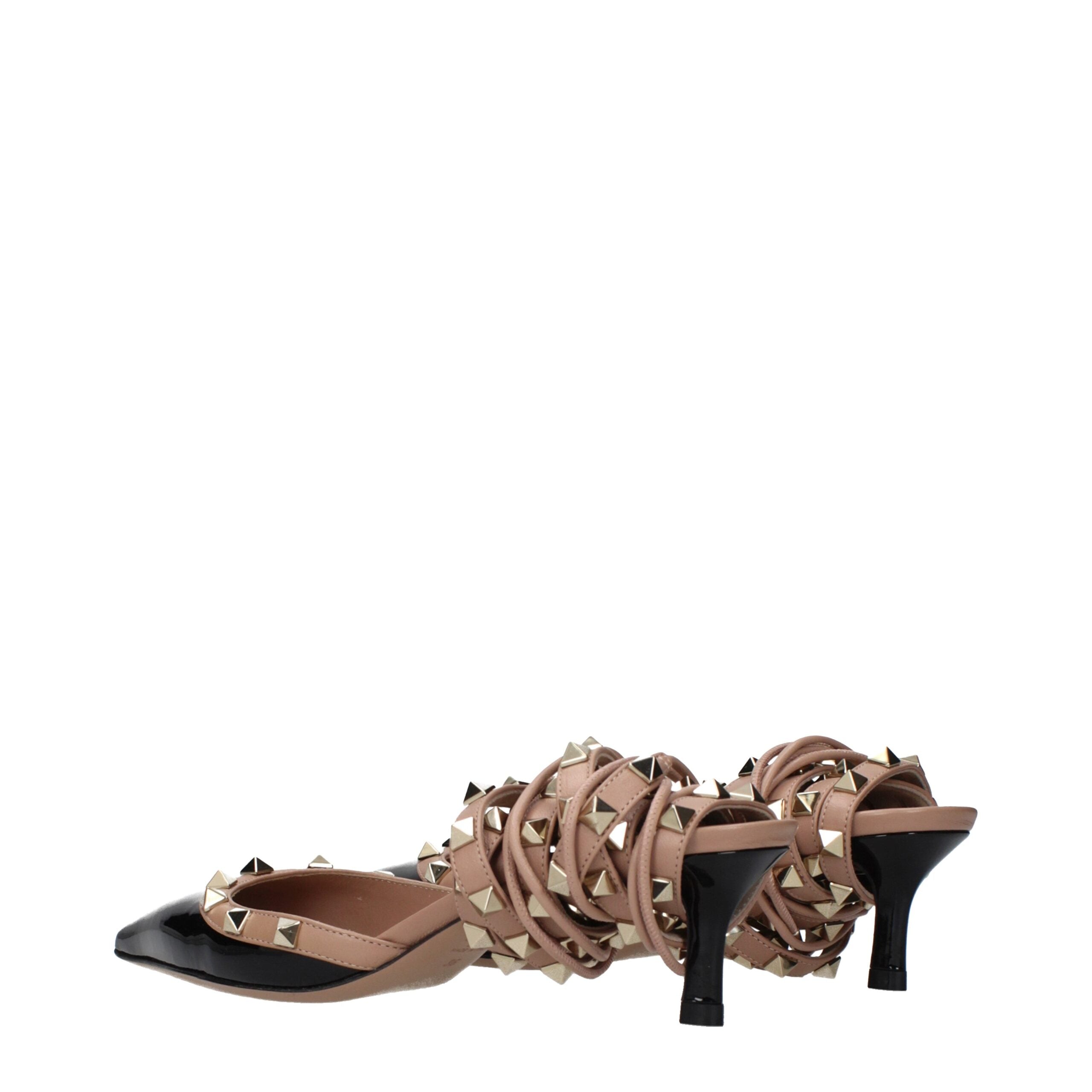 Valentino Garavani Schwarze Sandalen mit Lederriemen-4