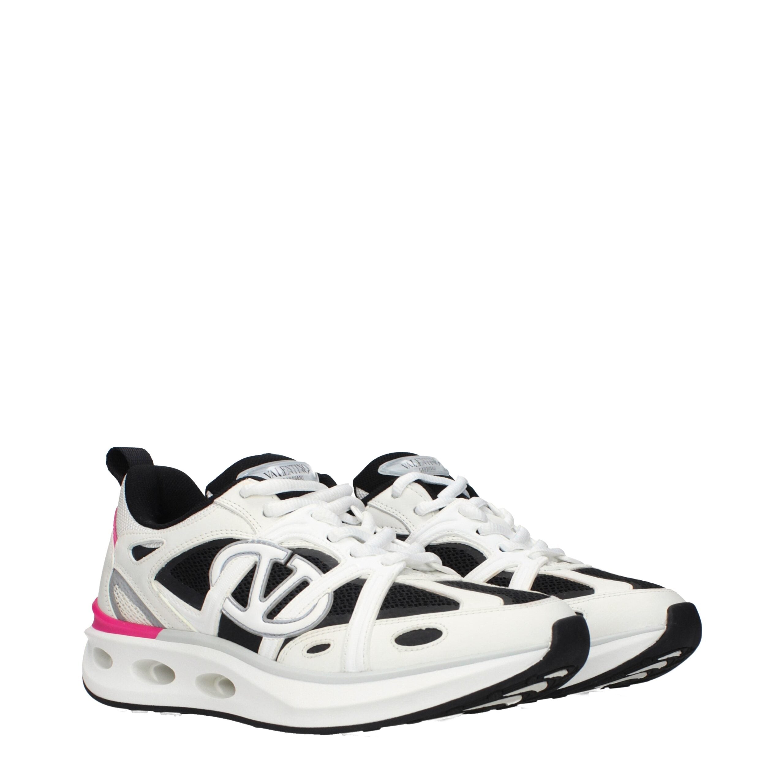 Valentino Garavani Weiße Stoff-Sneaker im Athletic-Look-2
