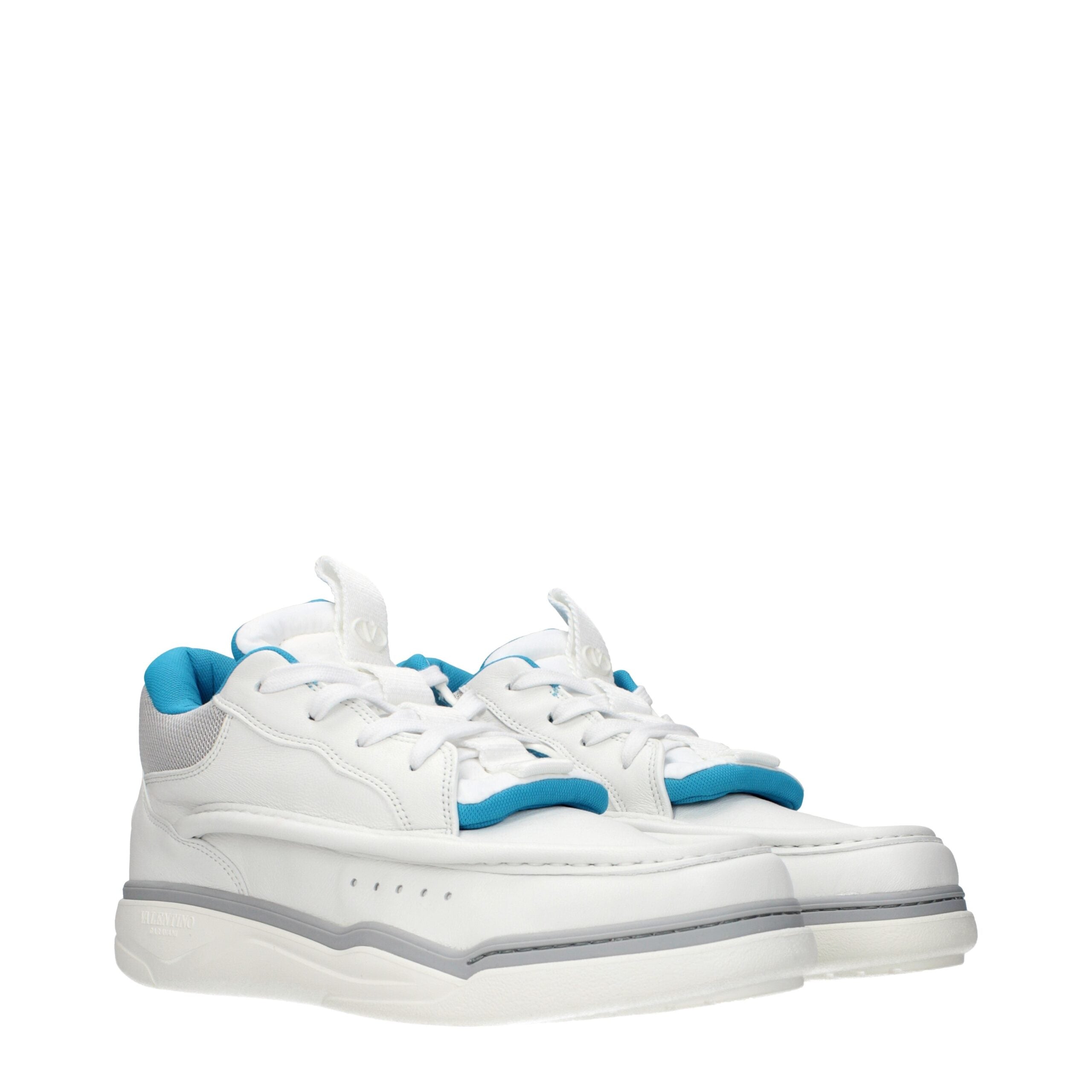 Valentino Garavani Weiße Low-Top-Sneaker aus Leder-2