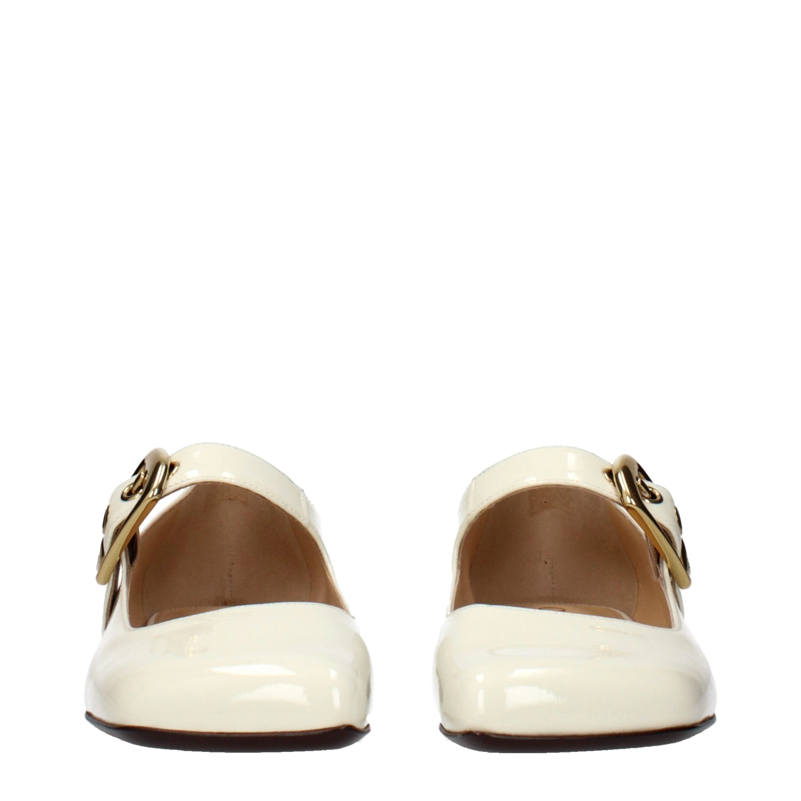 Chloé Beige Leder Ballerinas-3