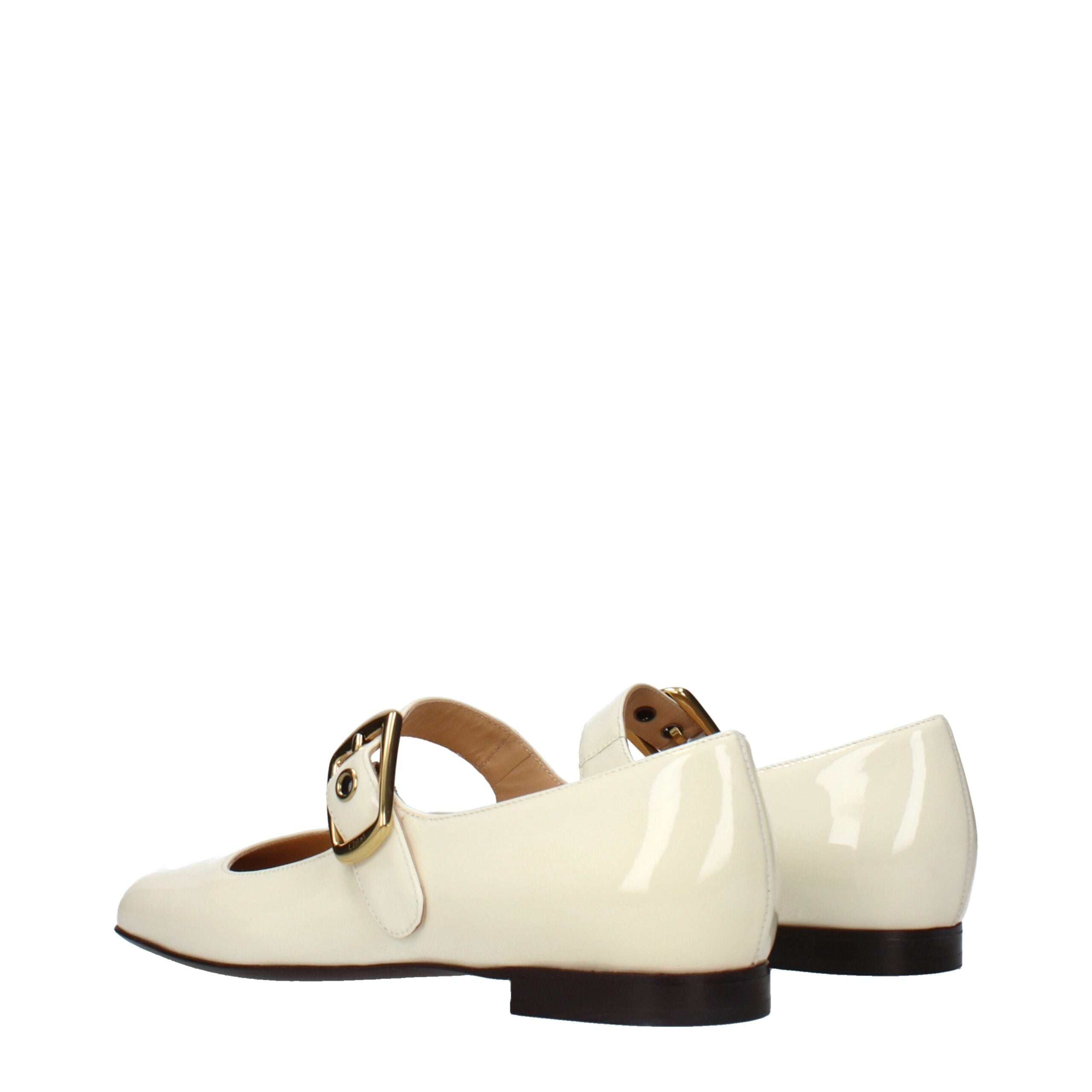 Chloé Beige Leder Ballerinas-4