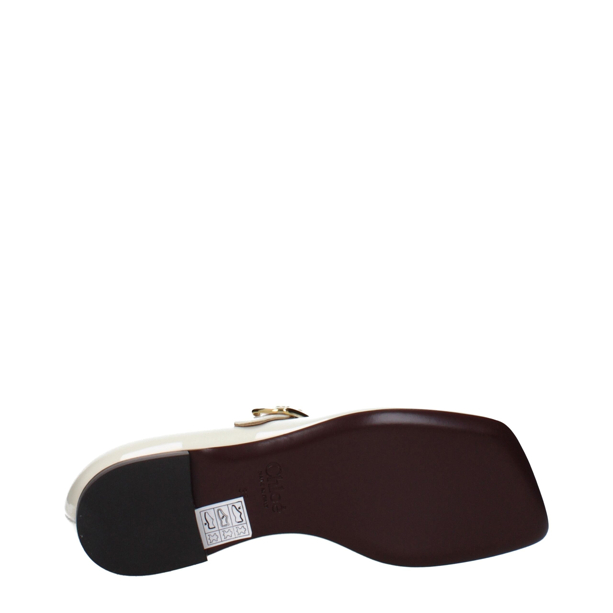 Chloé Beige Leder Ballerinas-5