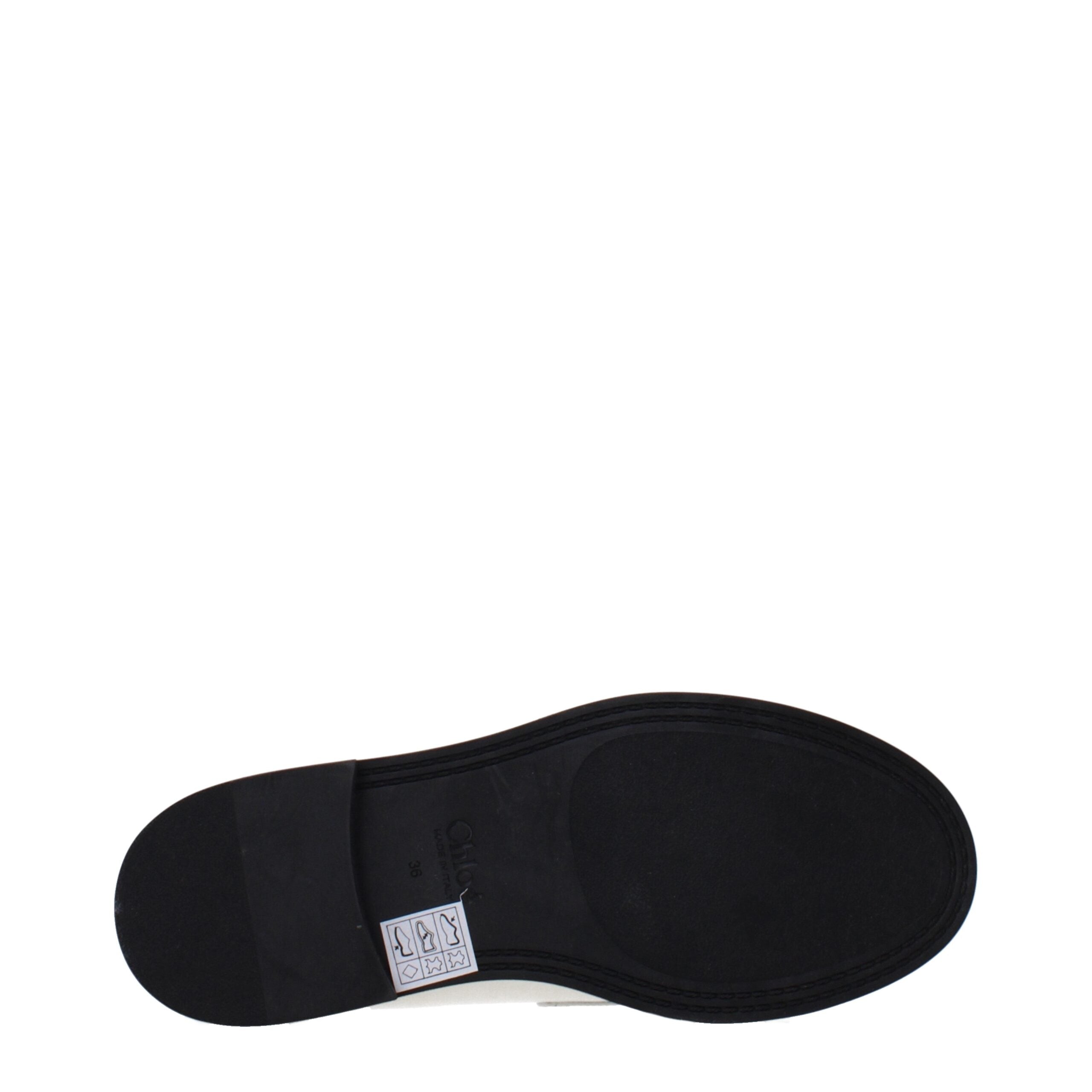 Chloé Beige Leder Slipper-Loafer-5