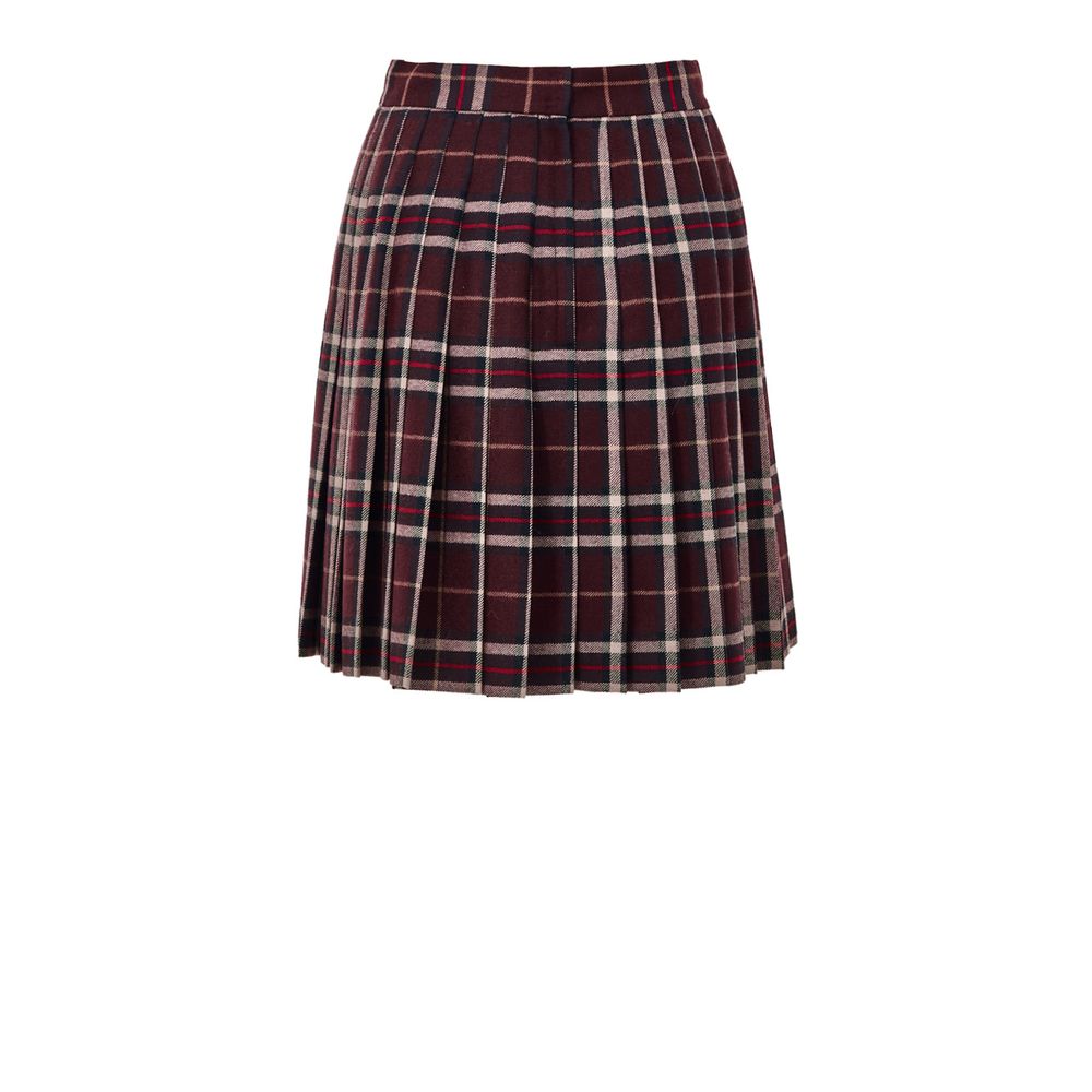 Dolce & Gabbana Minirock aus bordeauxfarbener Wolle-2