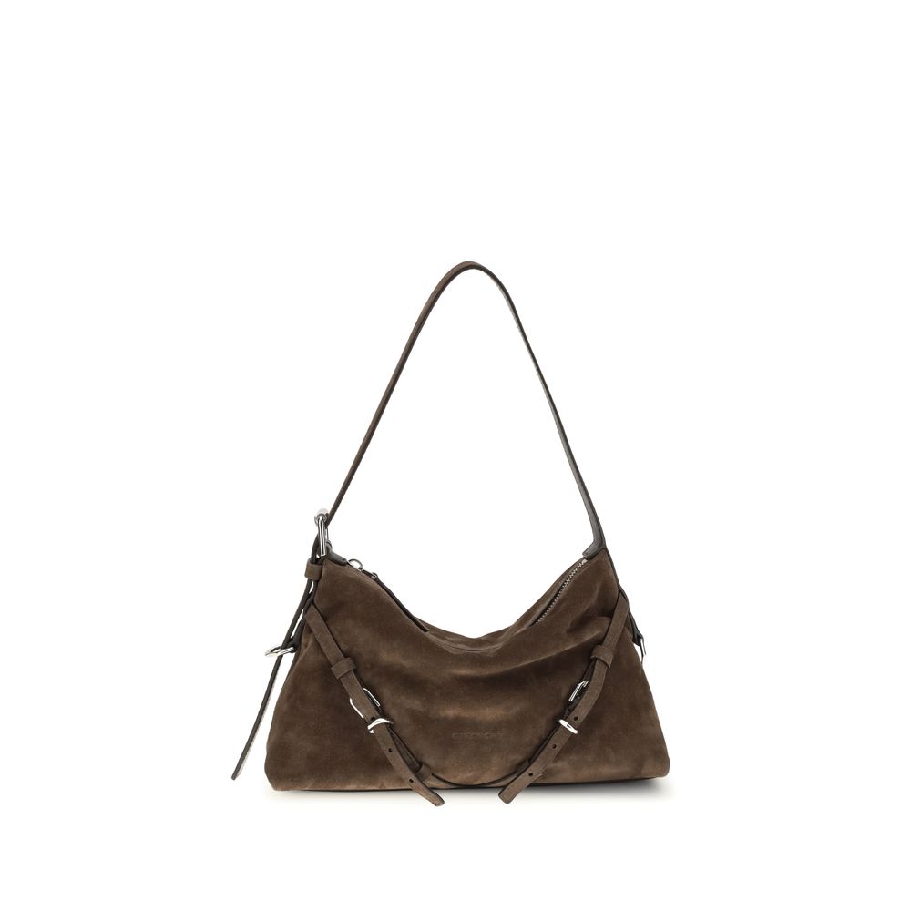 Givenchy Braune Kalbsleder Bos Taurus Schultertasche-1